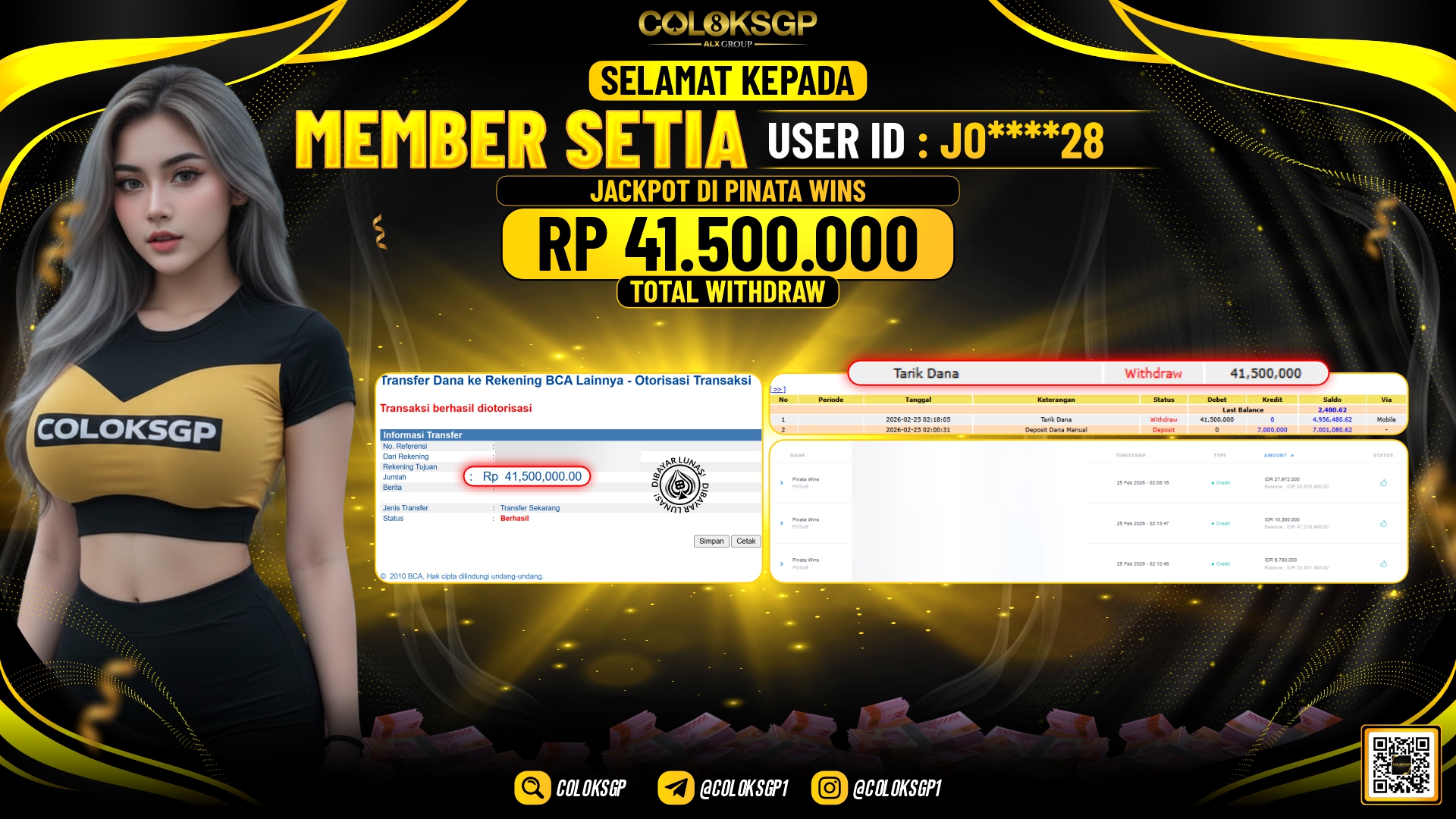 COLOKSGP JACKPOT DI PINATA WINS