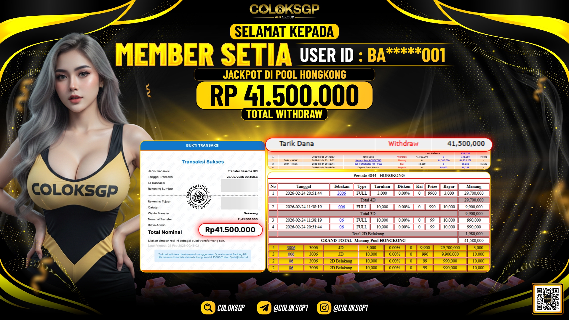 COLOKSGP JACKPOT DI POOL HONGKONG