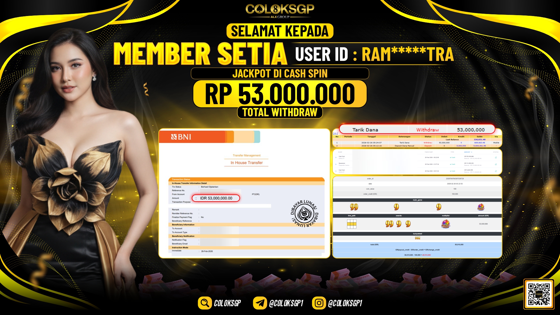 COLOKSGP JACKPOT DI CASH SPIN