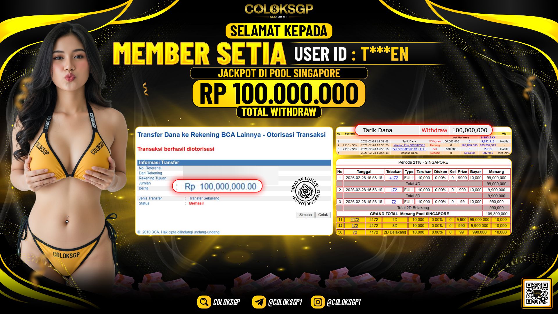 COLOKSGP JACKPOT DI POOL SINGAPORE