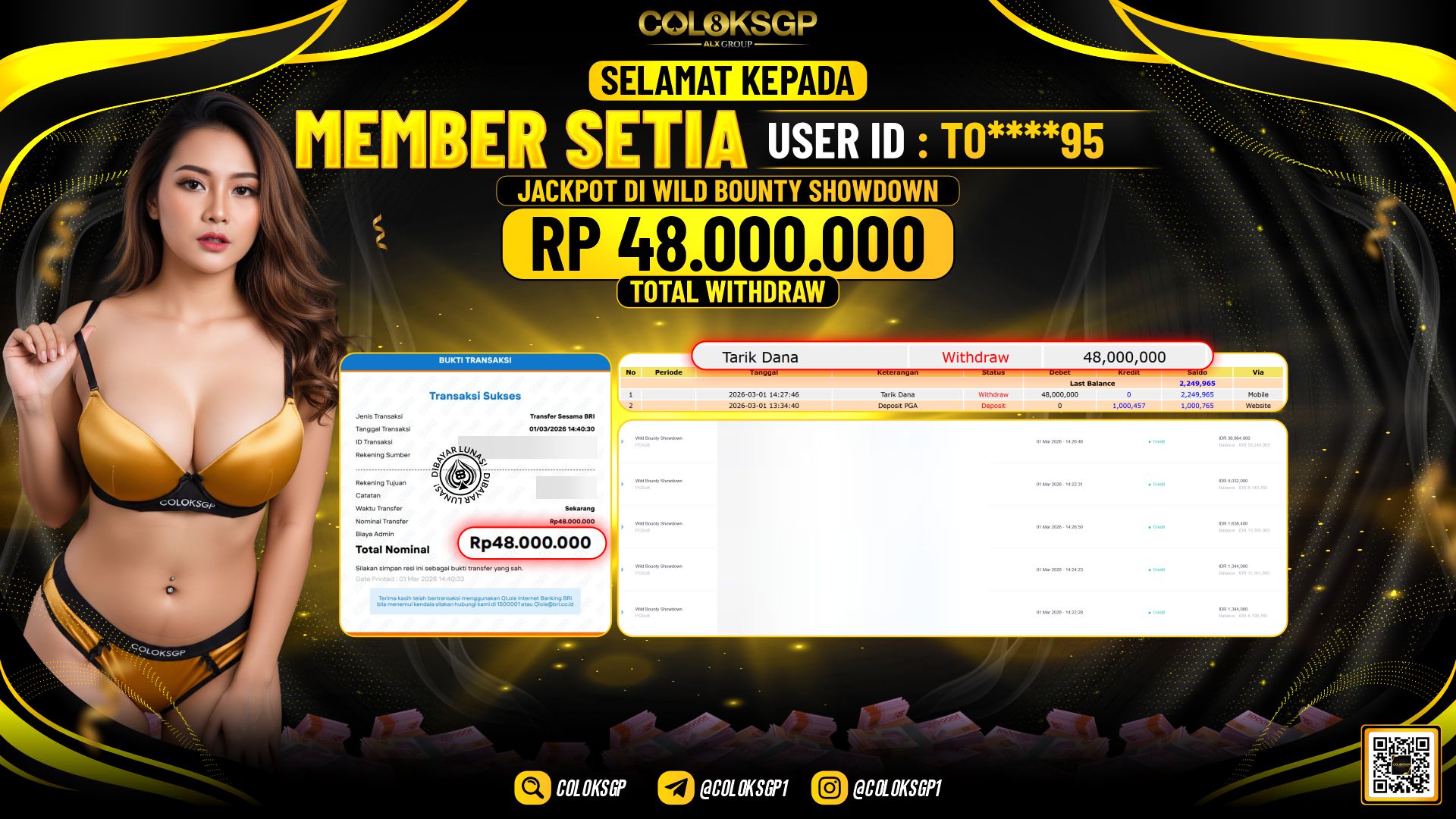 COLOKSGP JACKPOT DI WILD BOUNTY SHOWDOWN