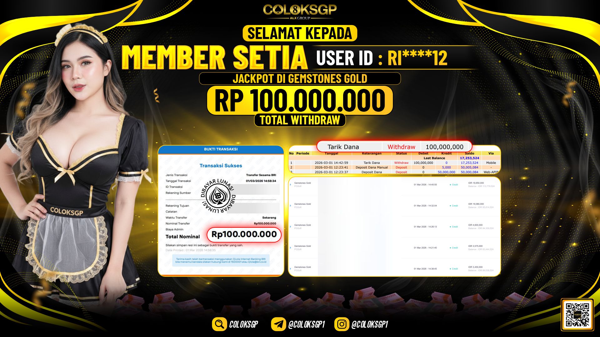 COLOKSGP JACKPOT DI GEMSTONES GOLD