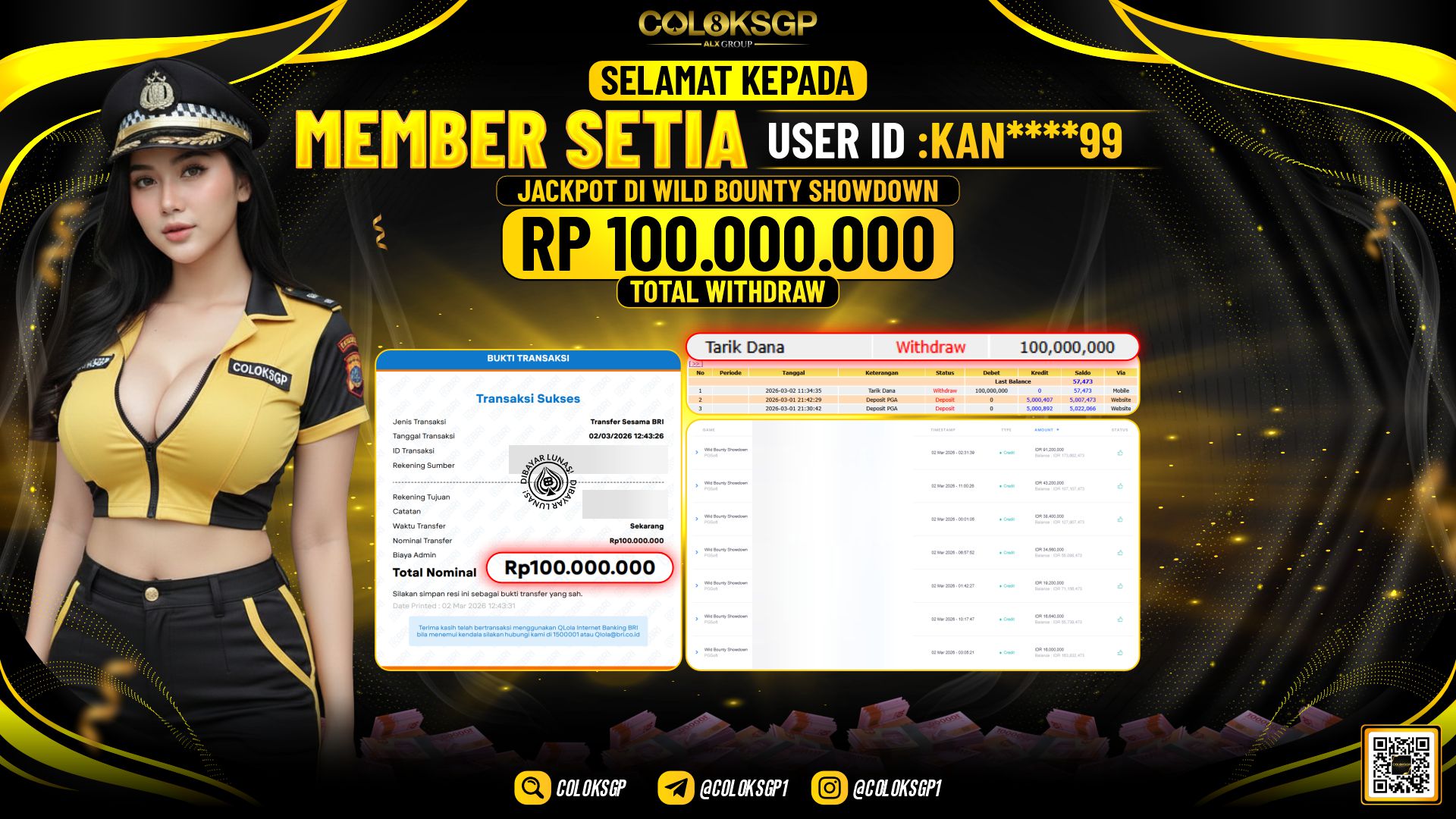 COLOKSGP JACKPOT DI WILD BOUNTY SHOWDOWN