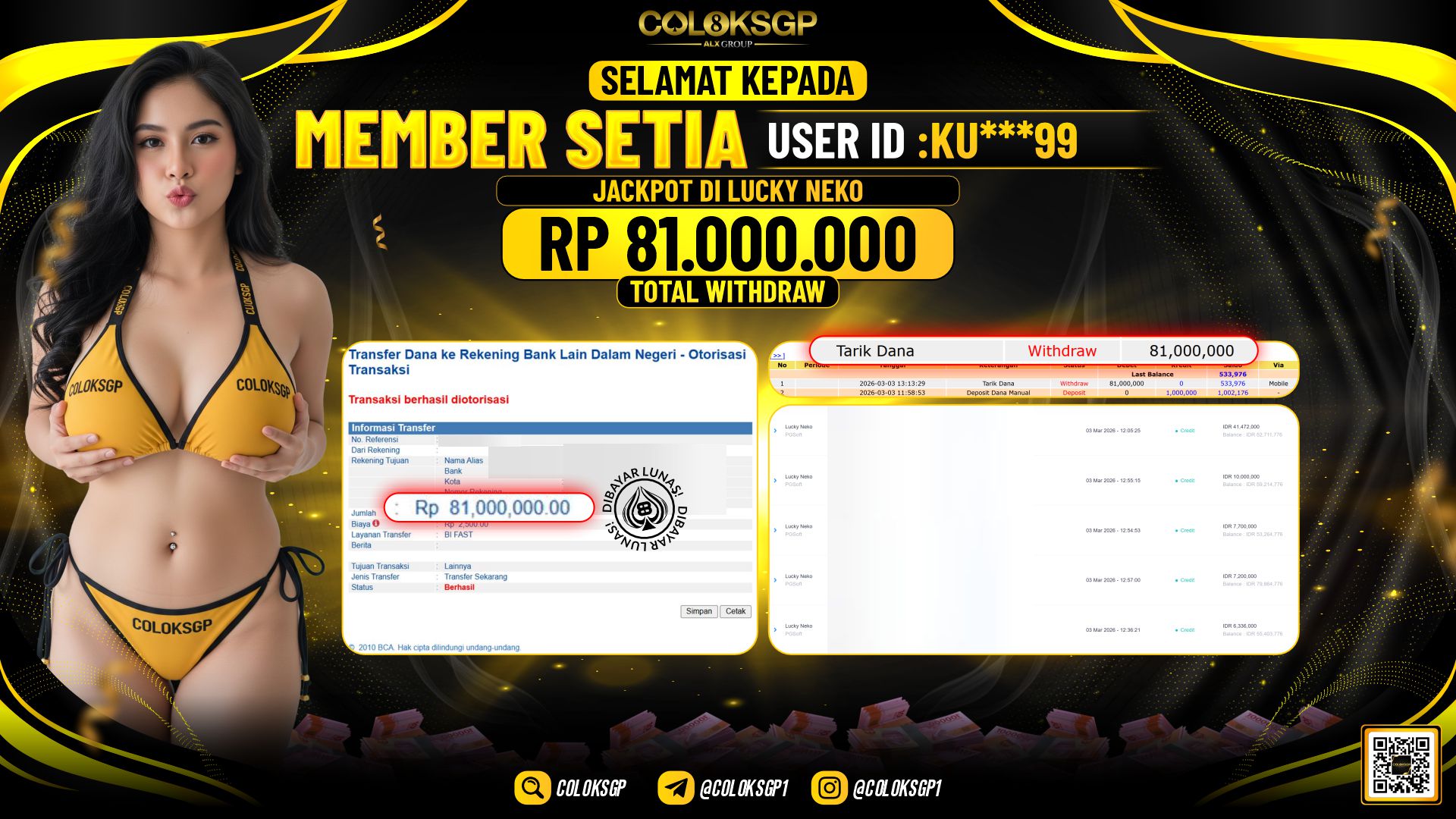 COLOKSGP JACKPOT DI LUCKY NEKO