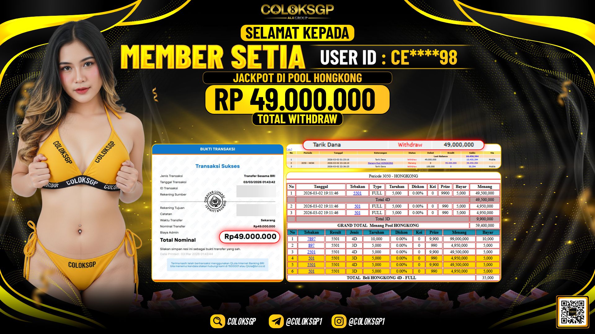 COLOKSGP JACKPOT DI POOL HONGKONG