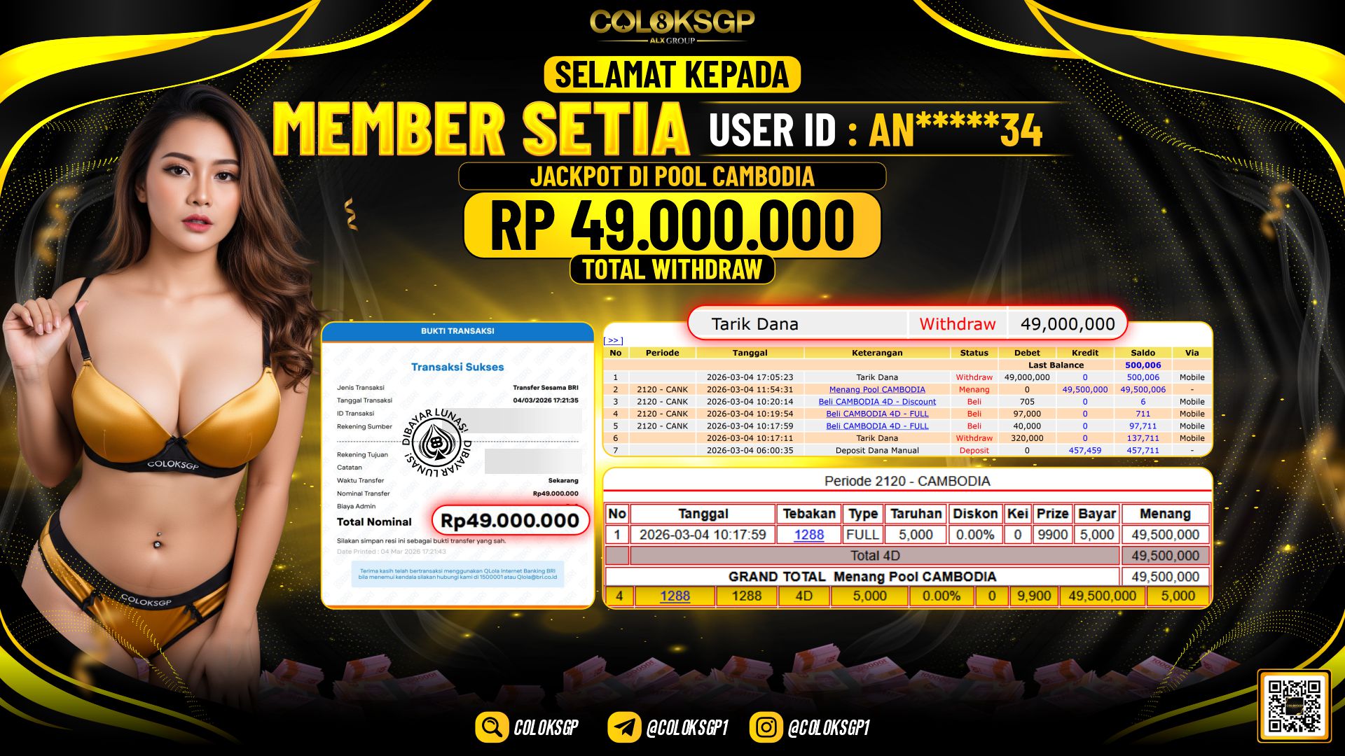 COLOKSGP JACKPOT DI POOL CAMBODIA