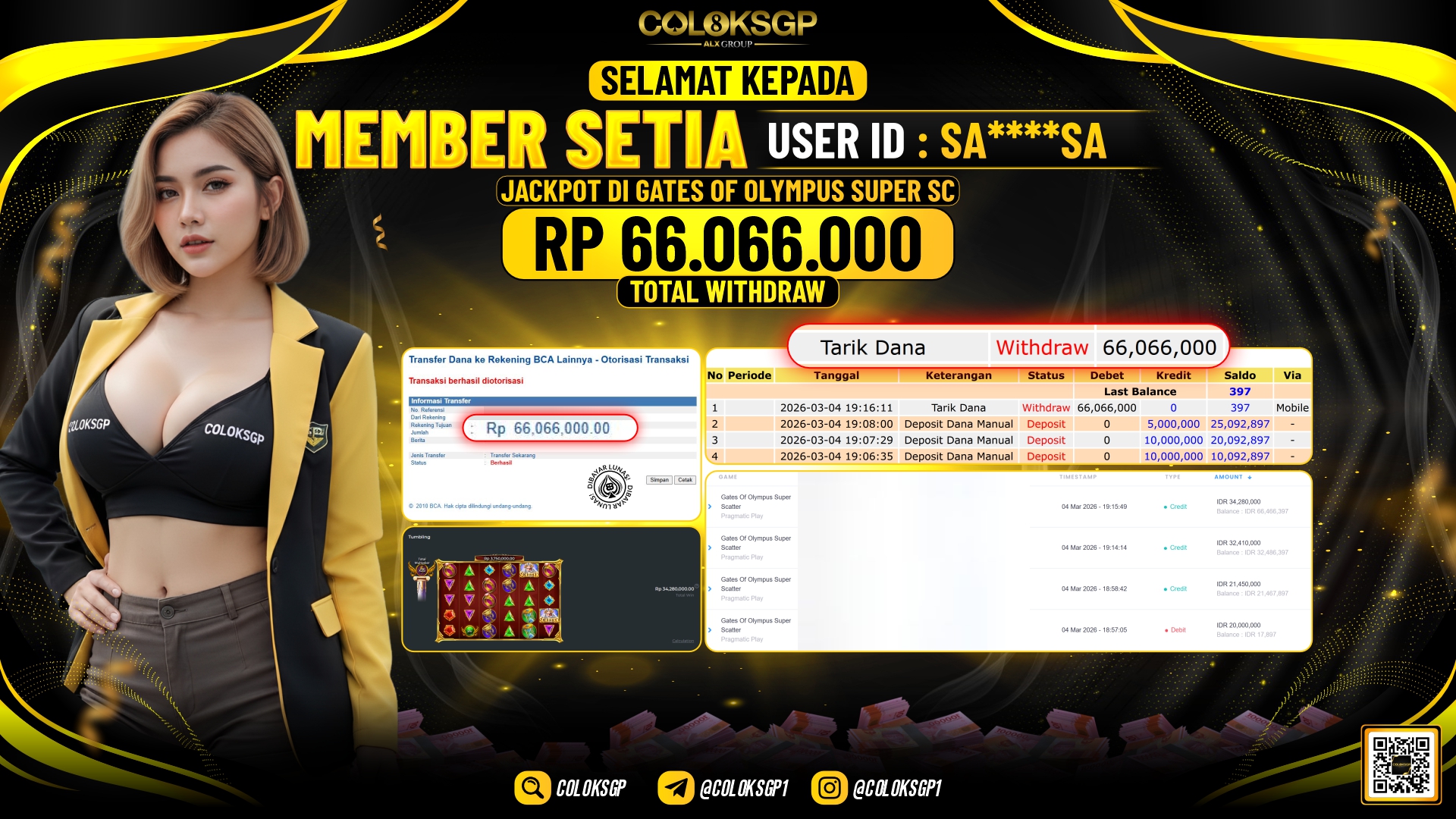 COLOKSGP JACKPOT DI GATES OF OLYMPUS SUPER SC