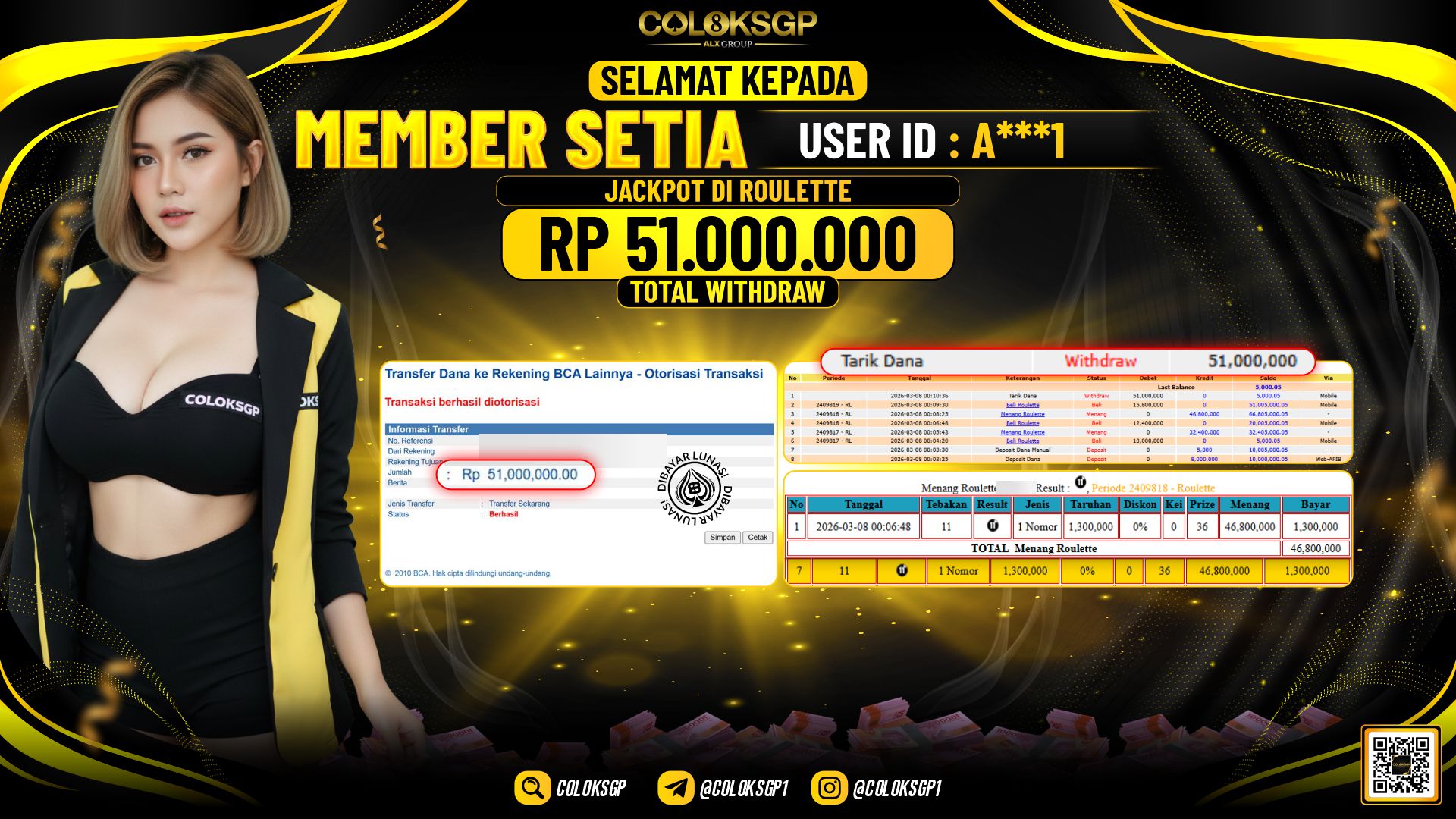 COLOKSGP JACKPOT DI ROULETTE