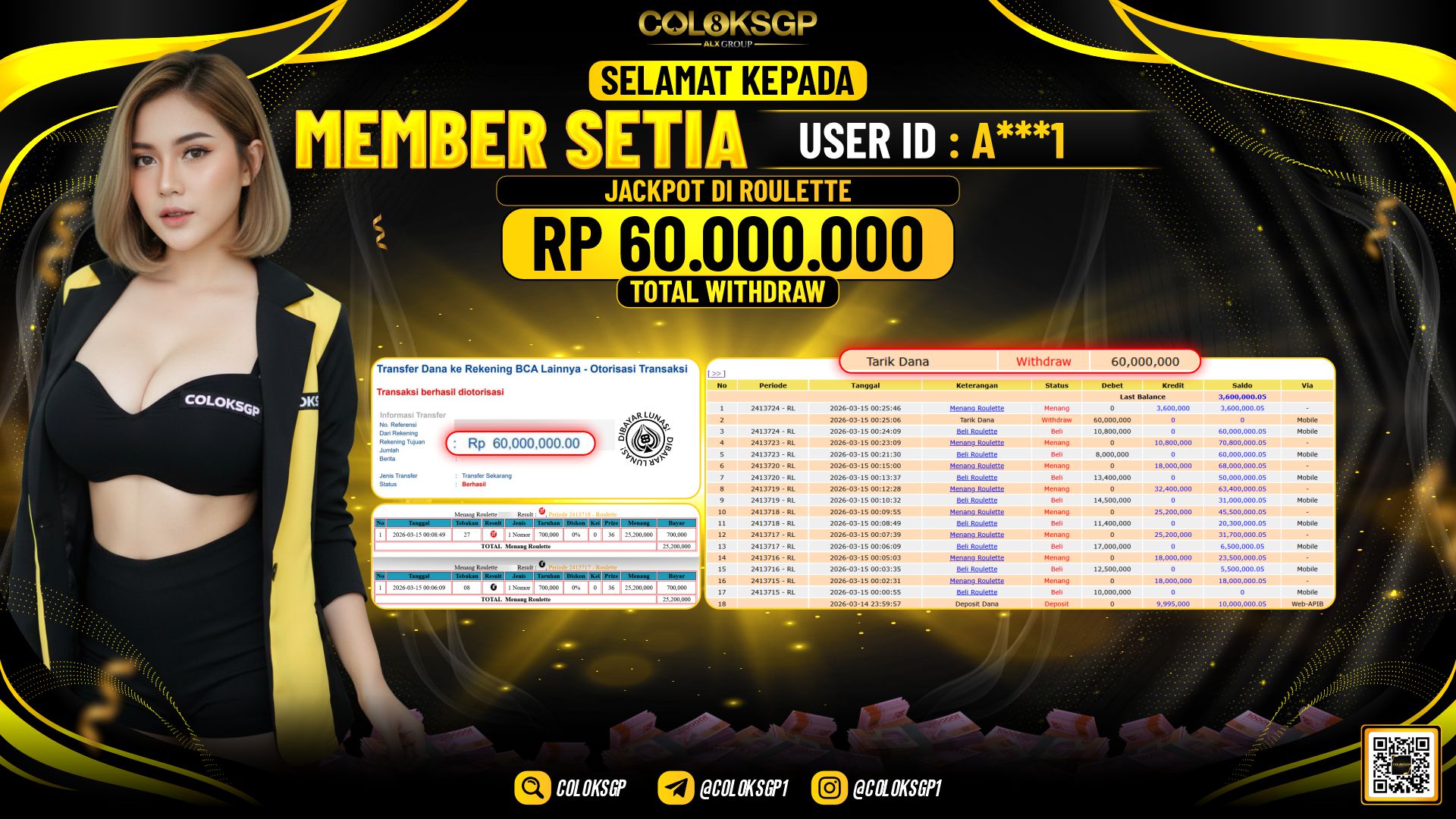COLOKSGP JACKPOT DI ROULETTE