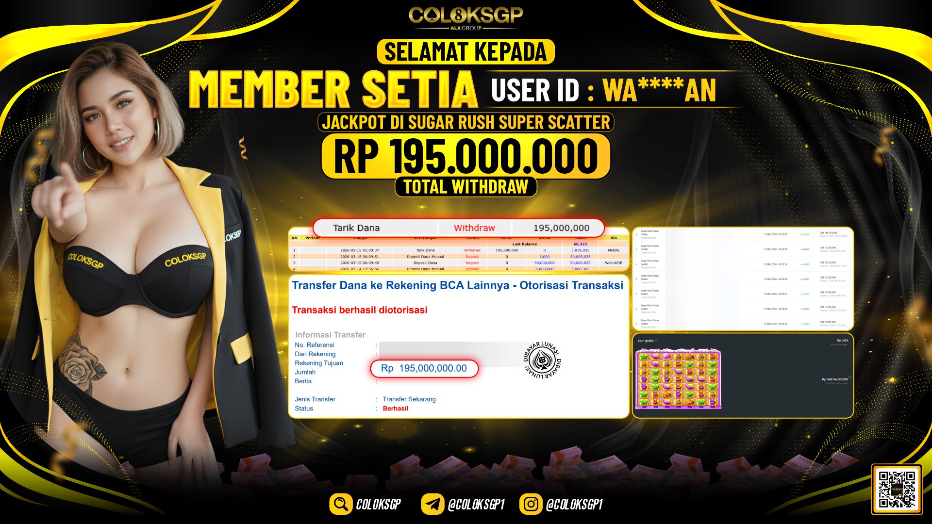COLOKSGP JACKPOT DI SUGAR RUSH SUPER SCATTER