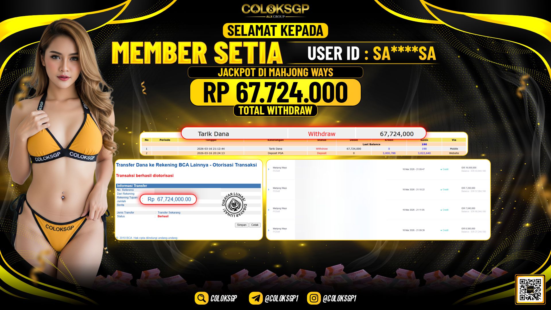 COLOKSGP JACKPOT DI MAHJONG WAYS