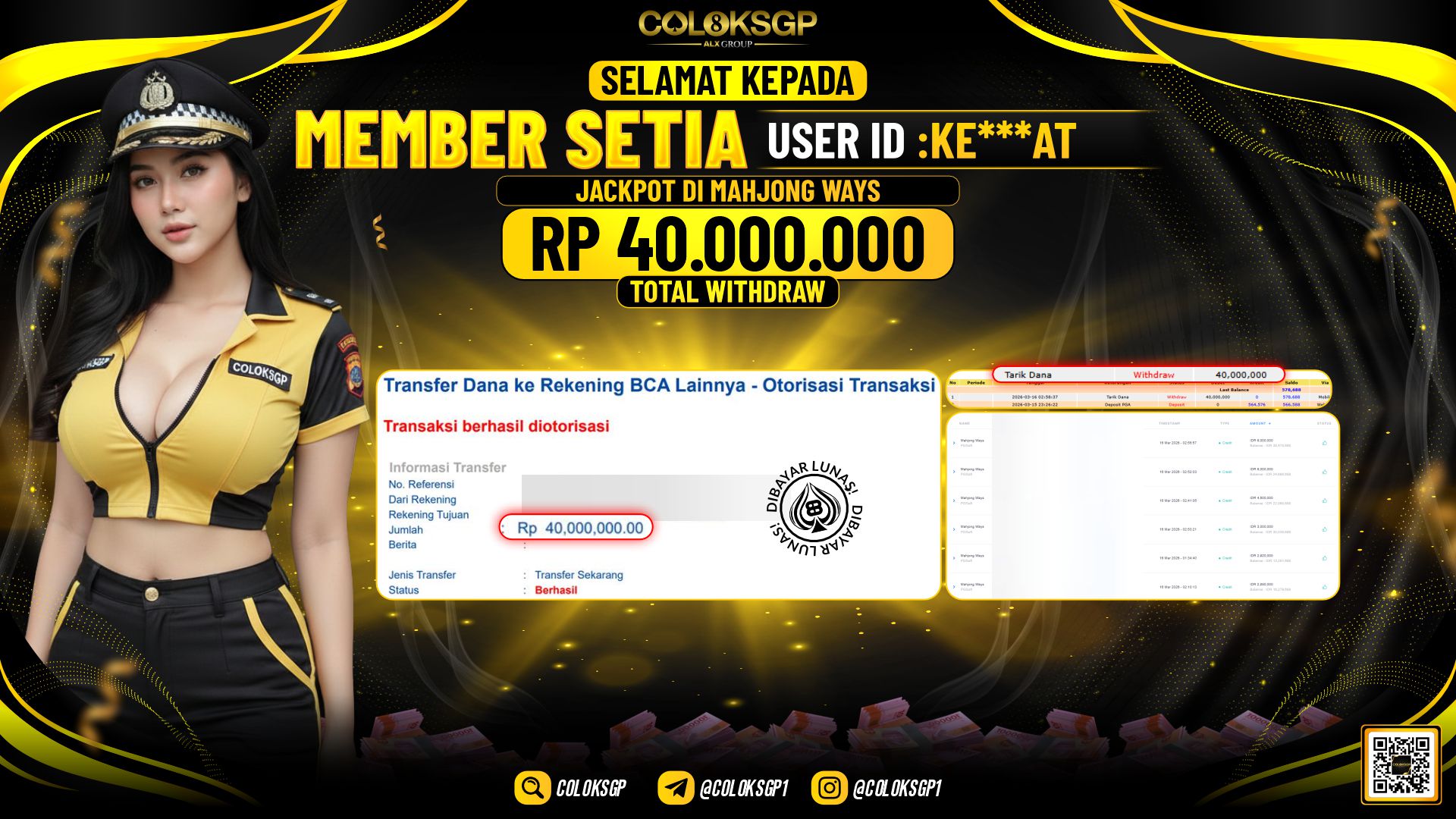 COLOKSGP JACKPOT DI MAHJONG WAYS