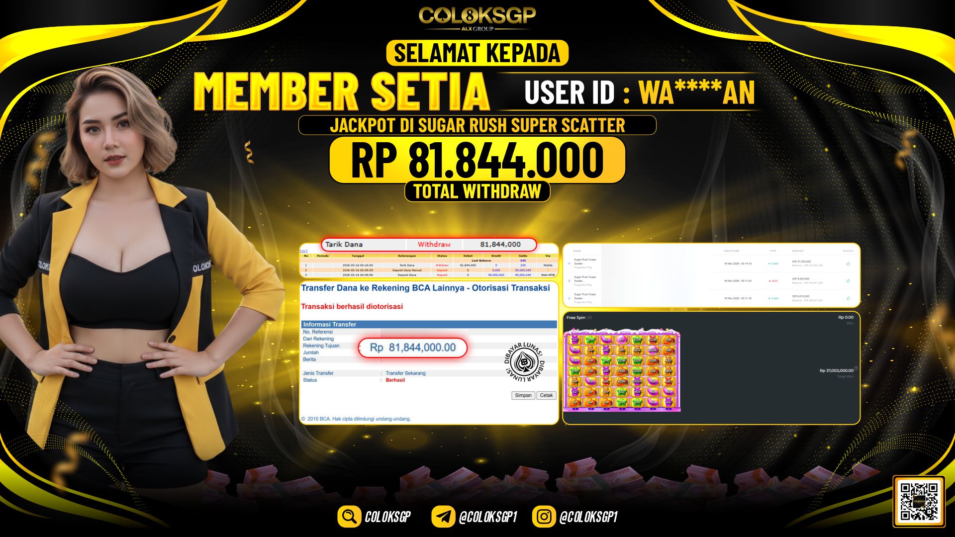 COLOKSGP JACKPOT DI SUGAR RUSH SUPER SCATTER