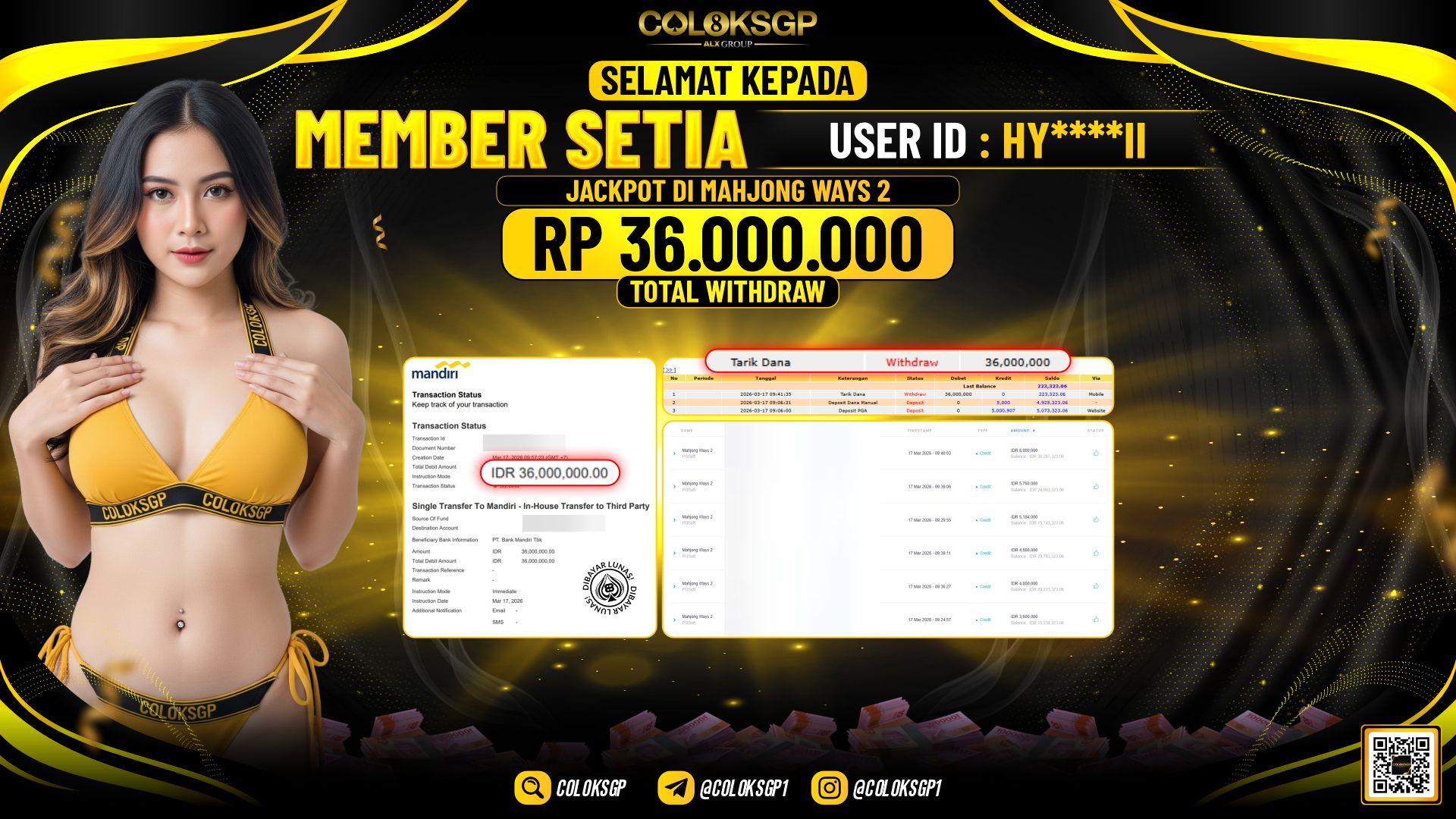 COLOKSGP JACKPOT DI MAHOJONG WAYS 2