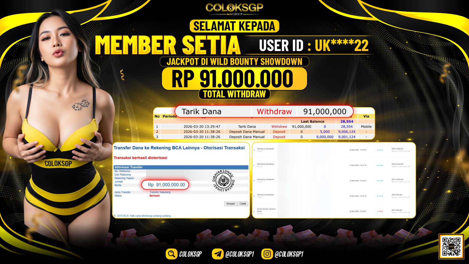 COLOKSGP JACKPOT DI WILD BOUNTY SHOWDOWN