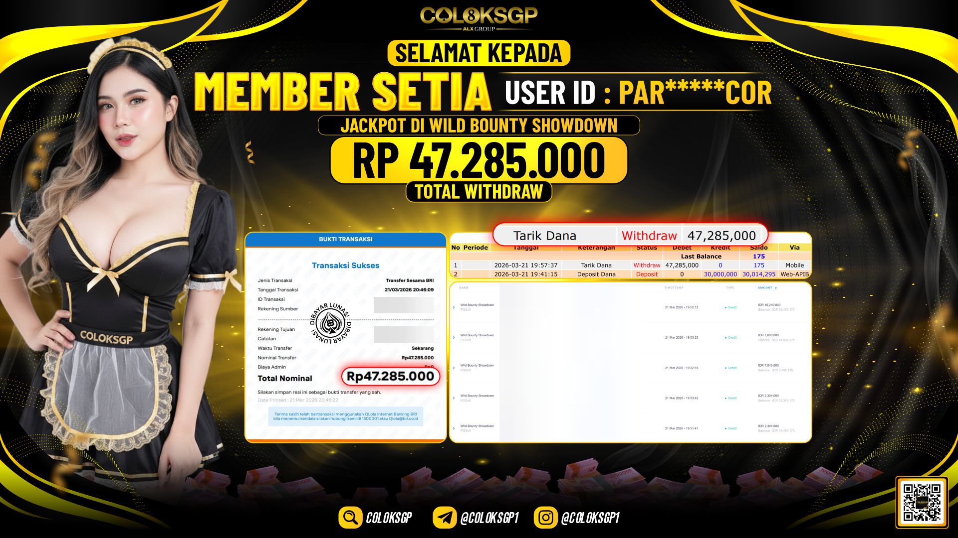 COLOKSGP JACKPOT DI WILD BOUNTY SHOWDOWN