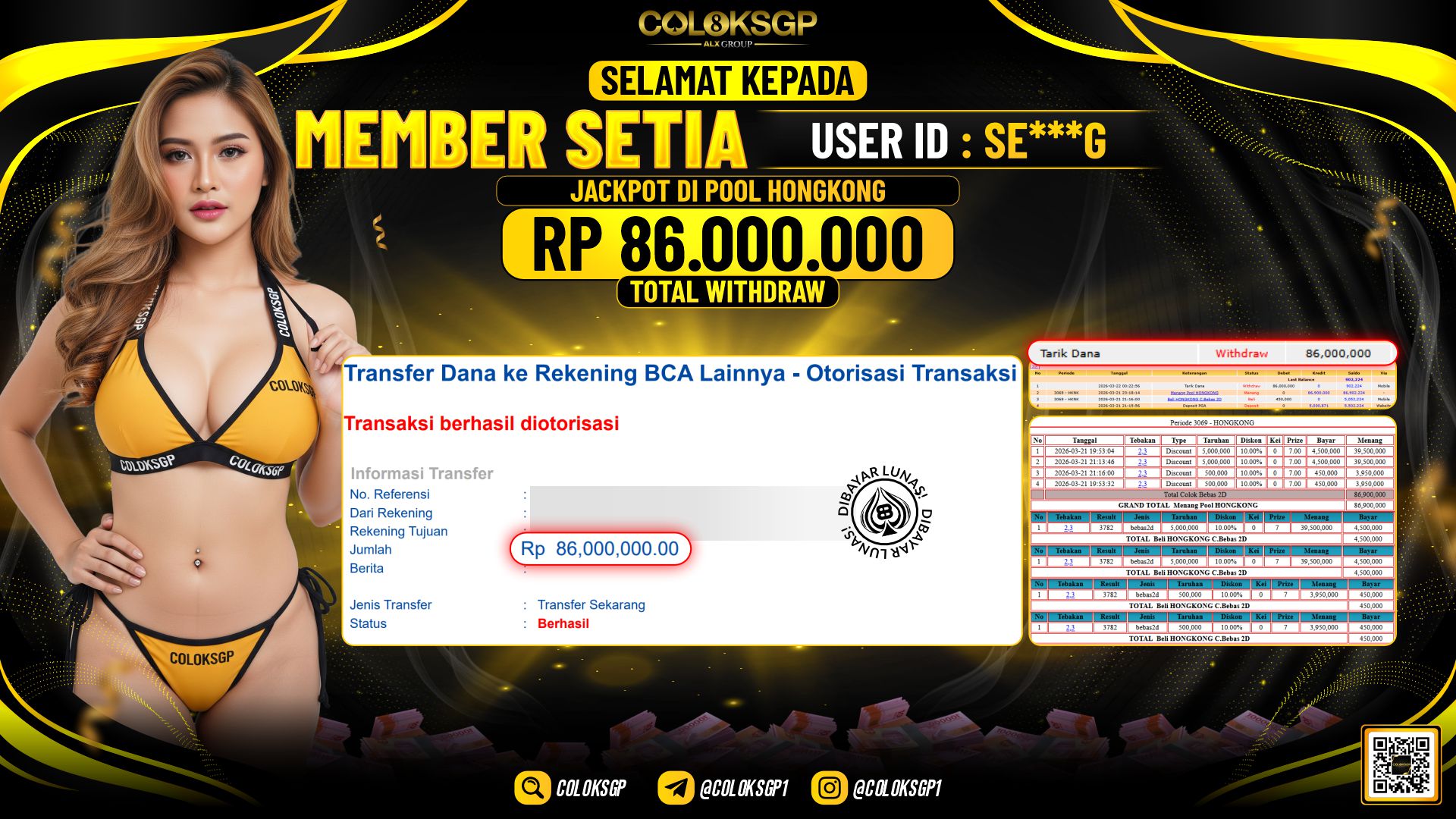 COLOKSGP JACKPOT DI POOL HONGKONG