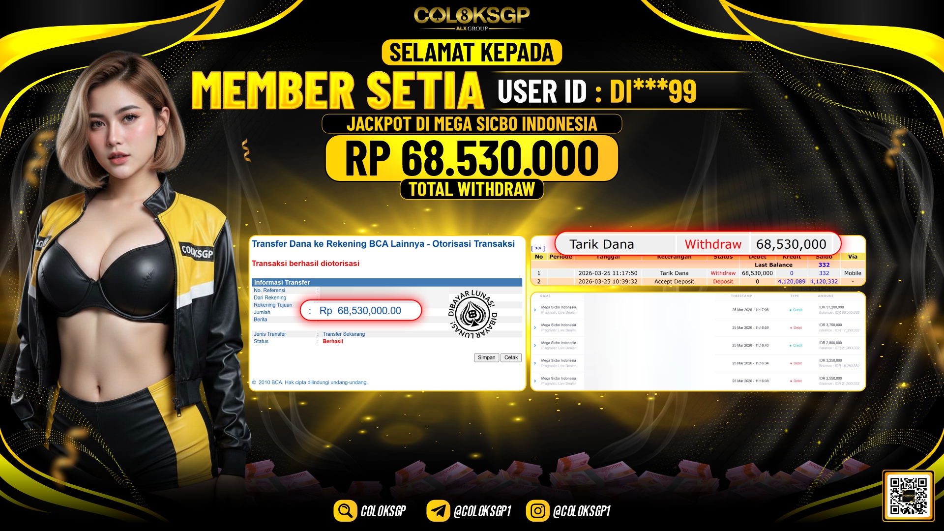 COLOKSGP JACKPOT DI MEGA SICBO INDONESIA