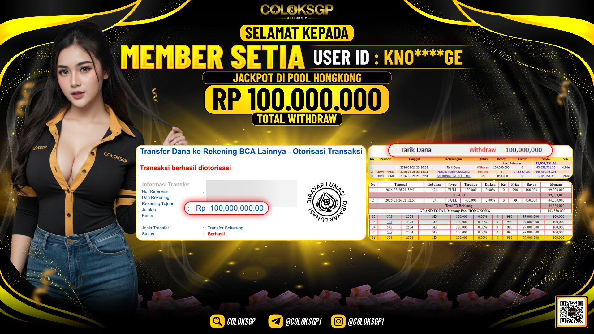 COLOKSGP JACKPOT DI POOL HONGKONG