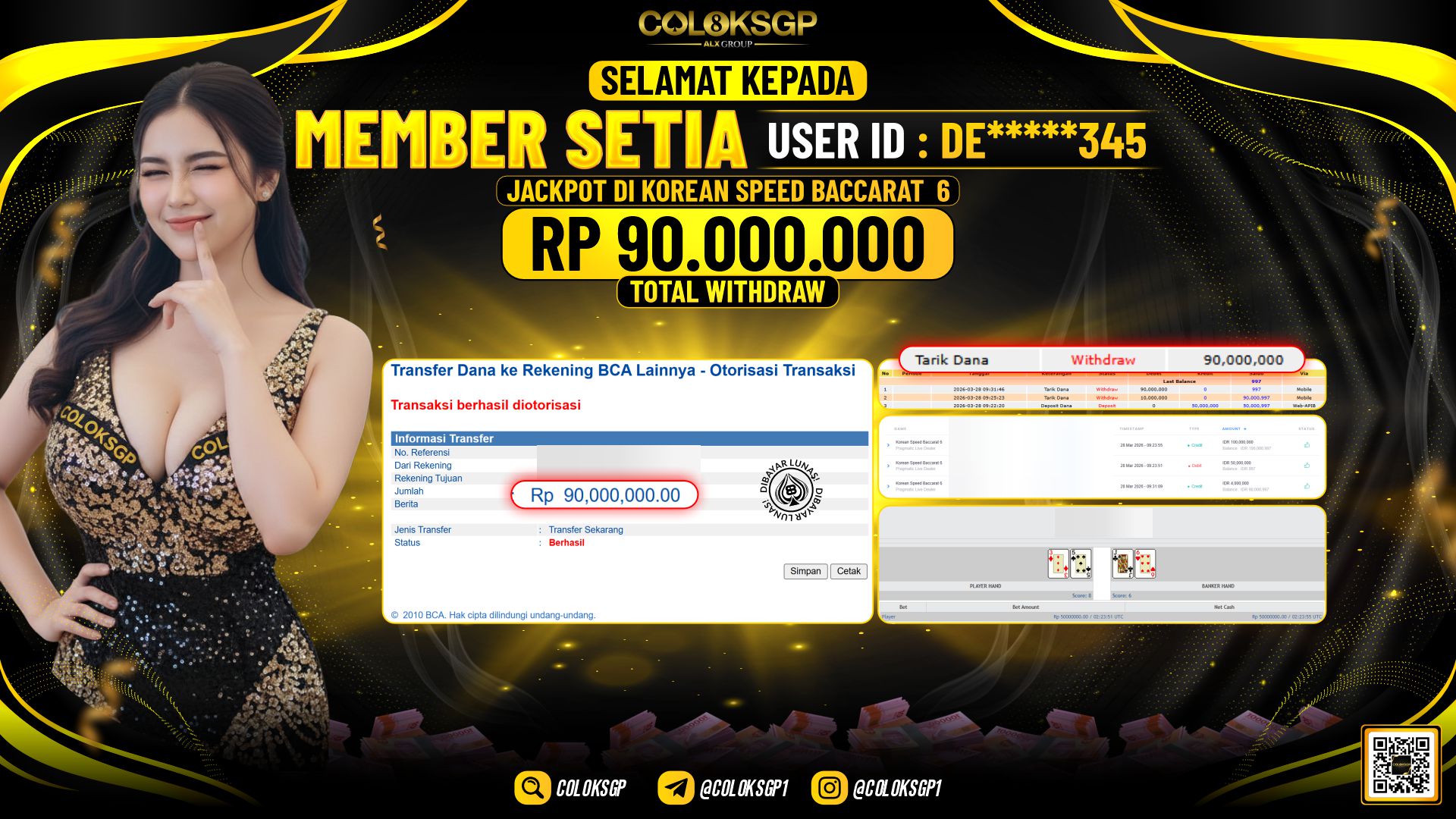 COLOKSGP JACKPOT DI KOREAN SPEED BACCARAT 6