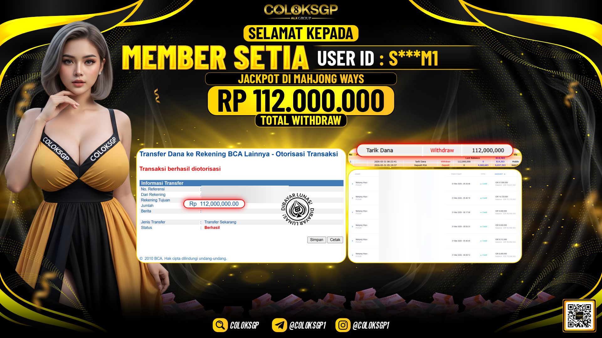 COLOKSGP JACKPOT DI PG SOFT MAHJONG WAYS