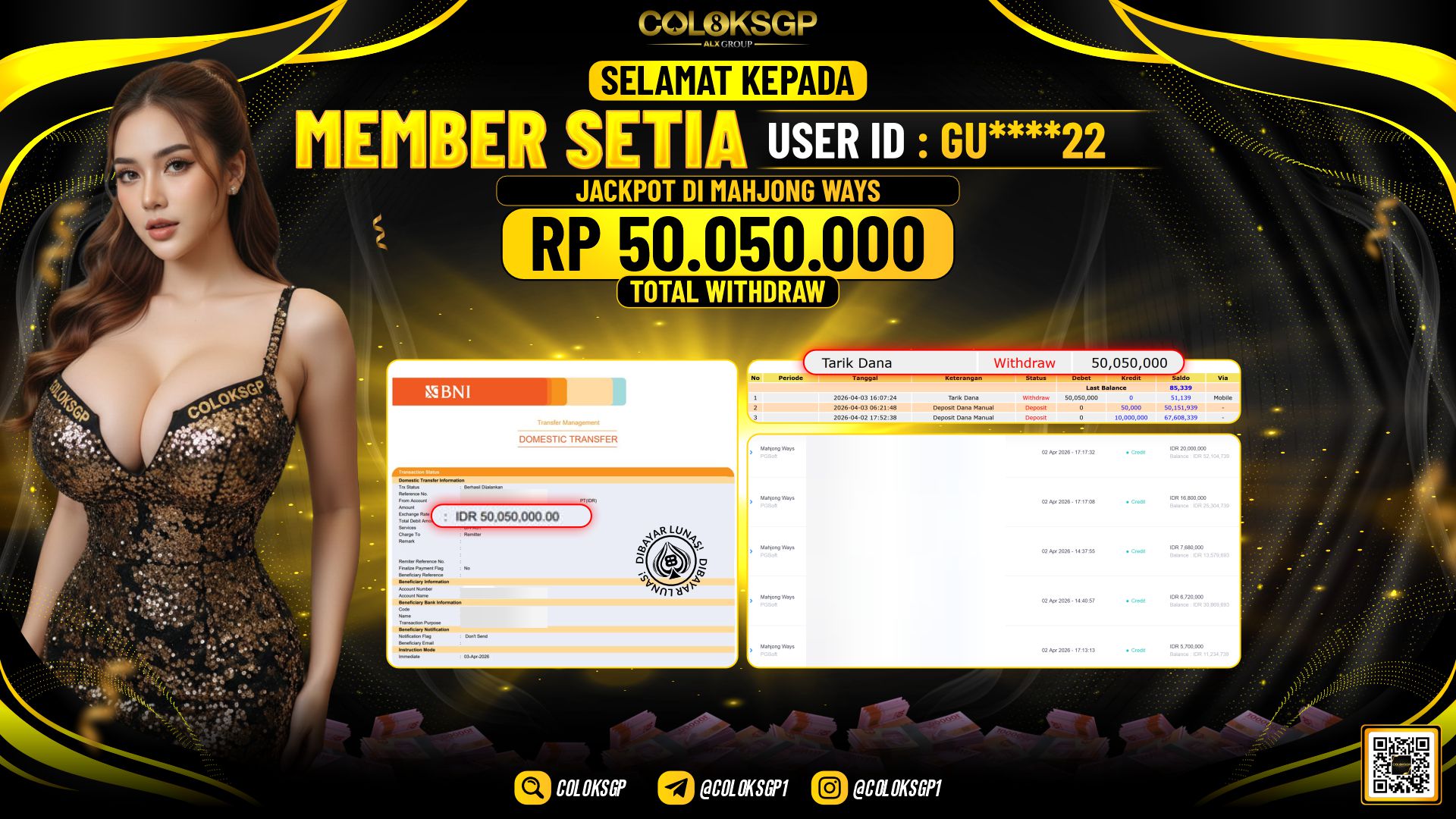COLOKSGP JACKPOT DI PGSOFT MAHJONG WAYS