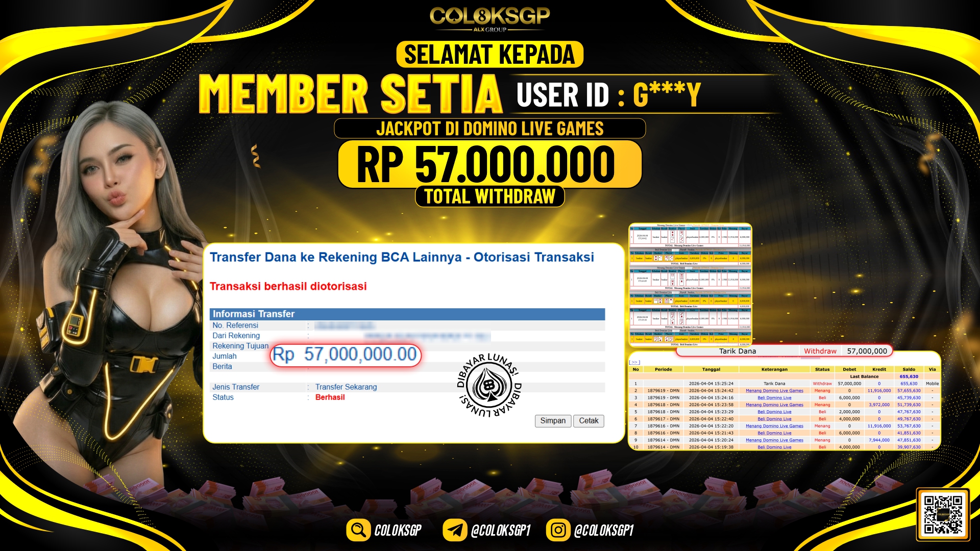 COLOKSGP JACKPOT DI IDNLIVE DOMINO LIVE GAMES