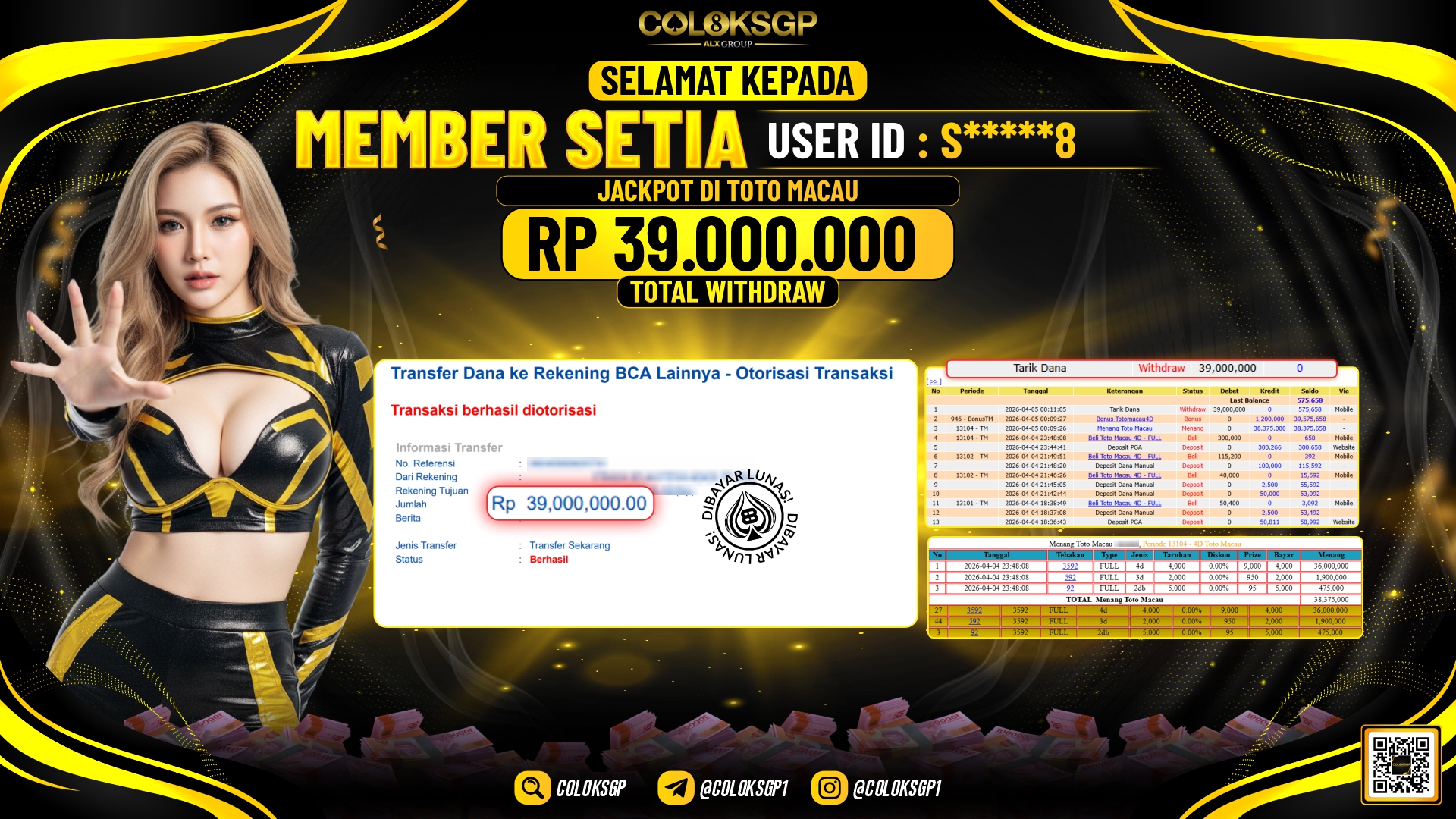 COLOKSGP JACKPOT POOLS TOTOMACAU 4D
