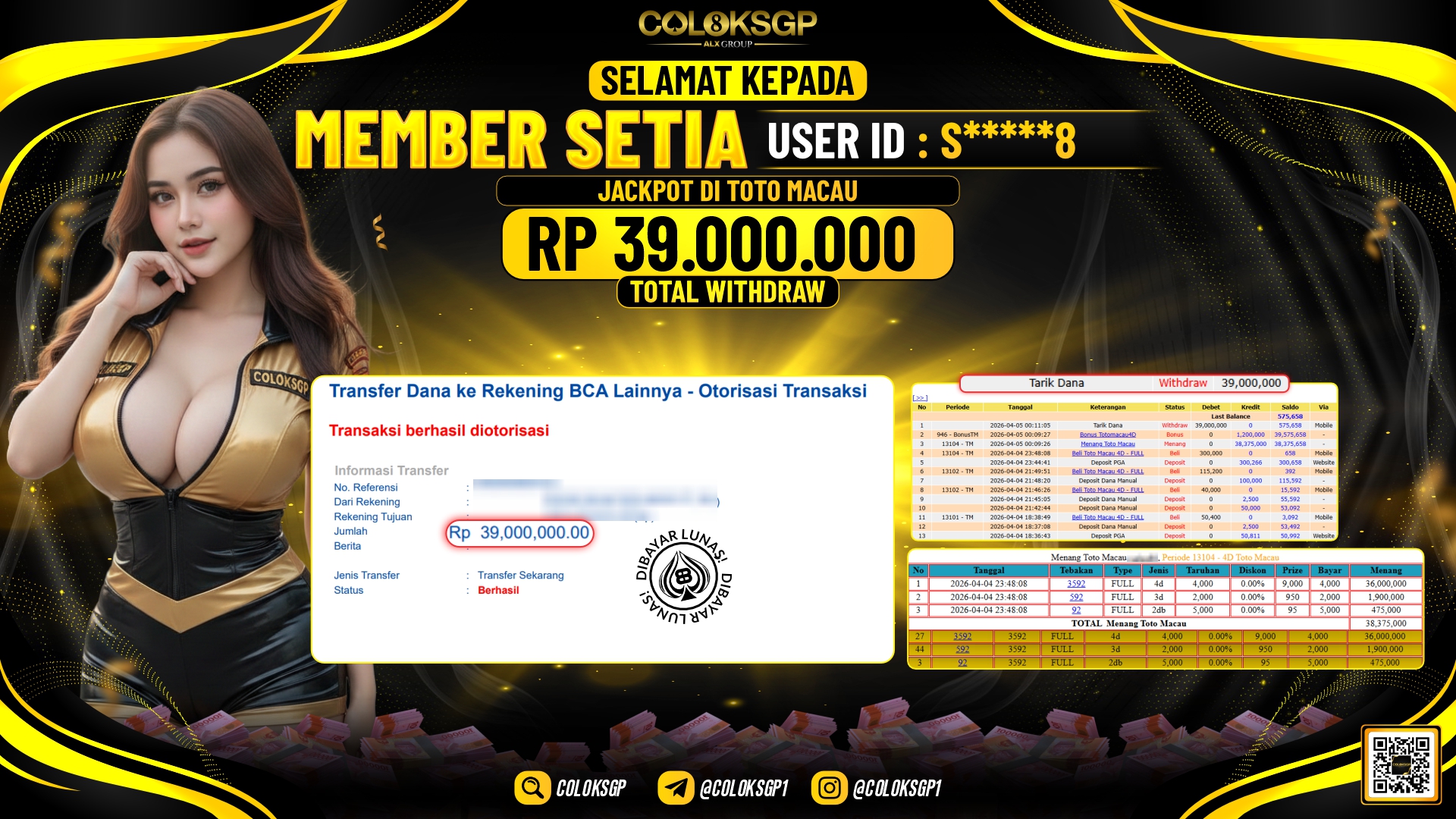 COLOKSGP JACKPOT POOLS - TOTO MACAU