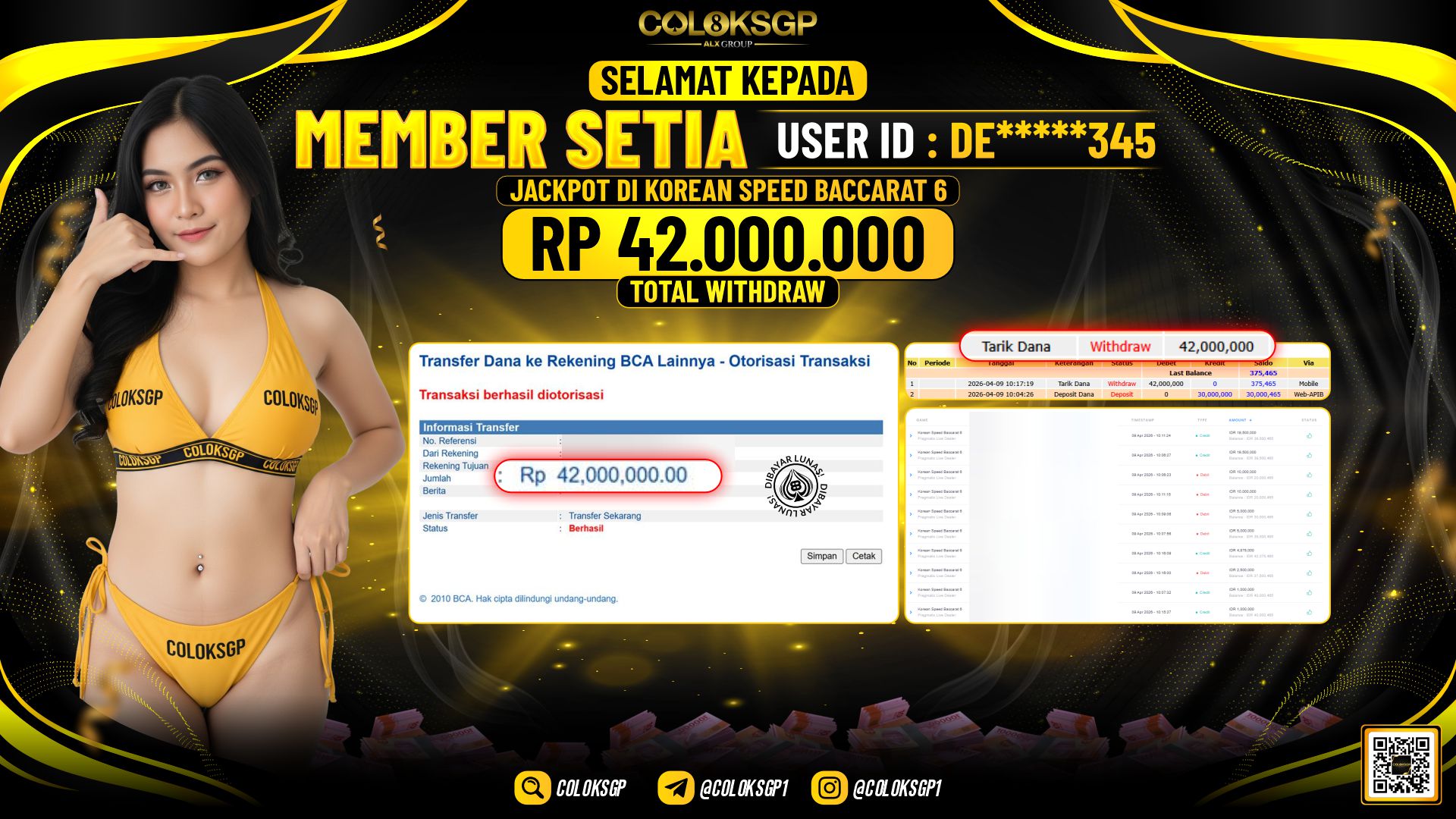 COLOKSGP JACKPOT PRAGMATIC LIVE DEALER - KOREAN SPEED BACCARAT 6