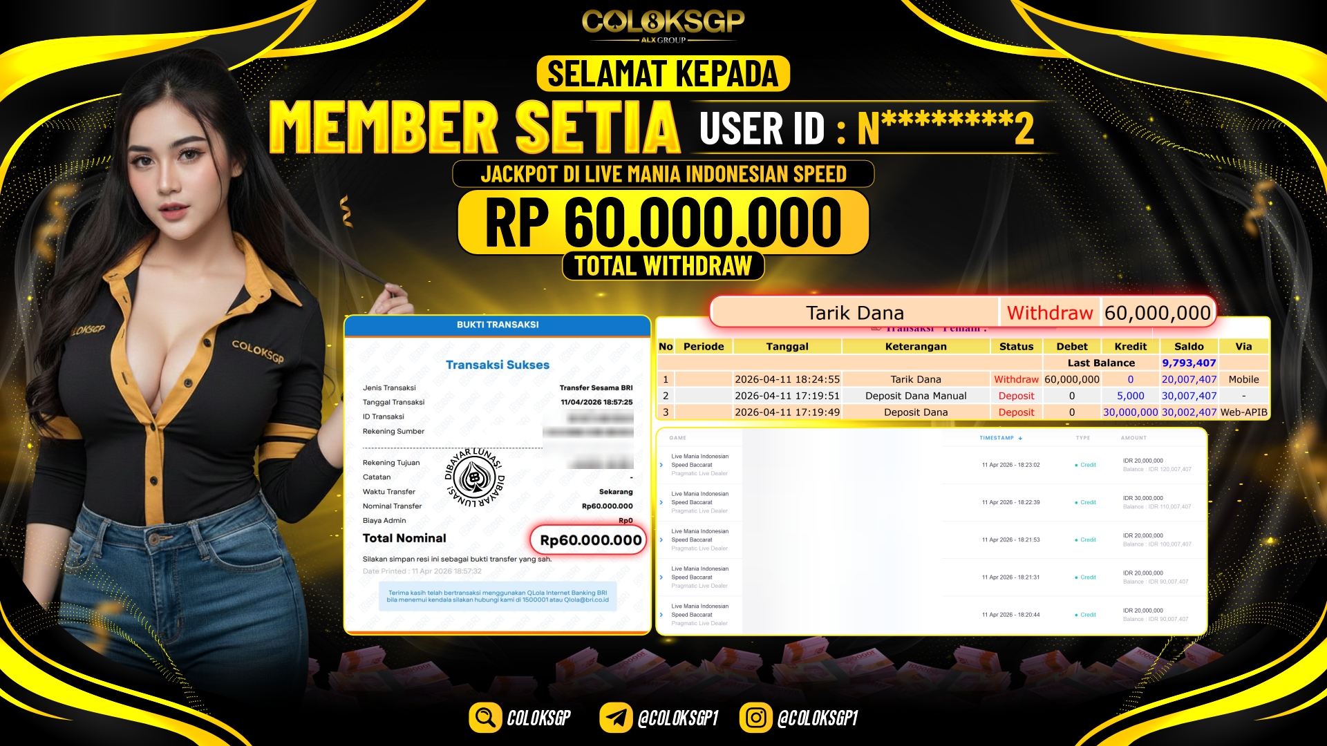 COLOKSGP JACKPOT PRAGMATIC LIVE DEALER - LIVE MANIA INDONESIA SPEED