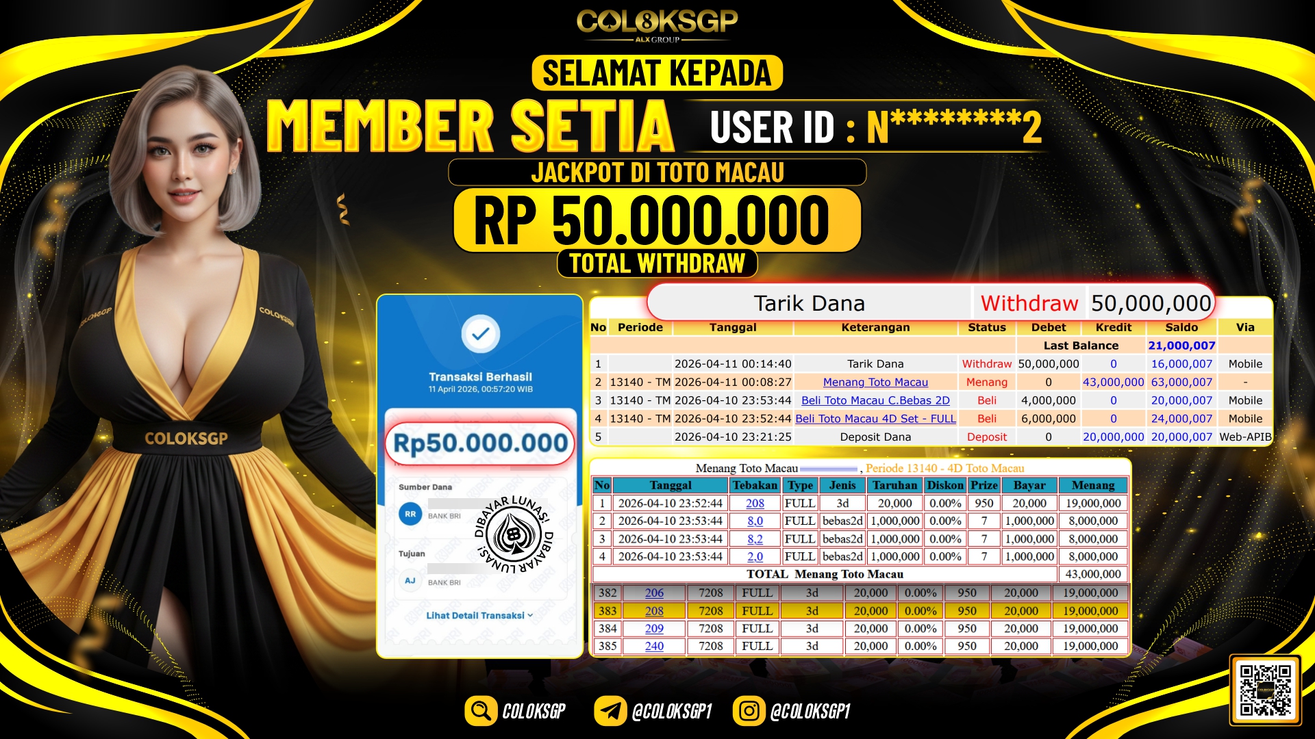 COLOKSGP JACKPOT POOLS - TOTO MACAU