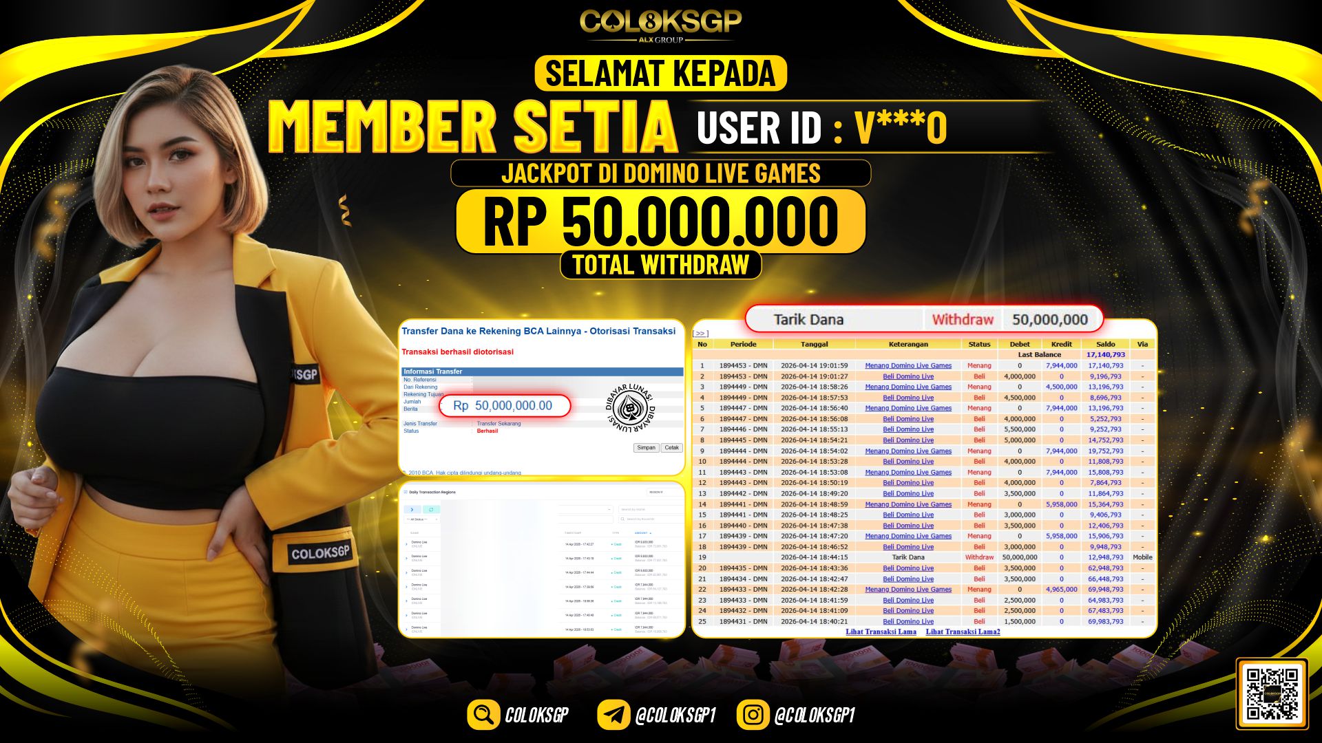 COLOKSGP JACKPOT IDNLIVE - DOMINO LIVE GAMES
