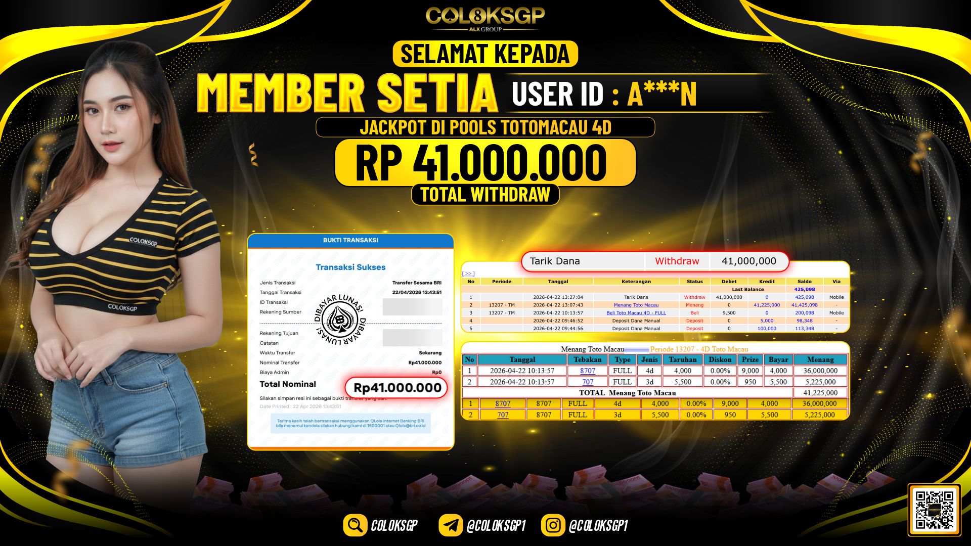 COLOKSGP JACKPOT POOLS TOTOMACAU 4D