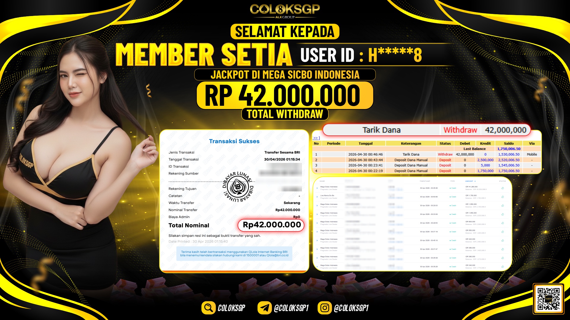 COLOKSGP JACKPOT PRGAMATIC PLAY LIVE DEALER - MEGA SICBO INDONESIA