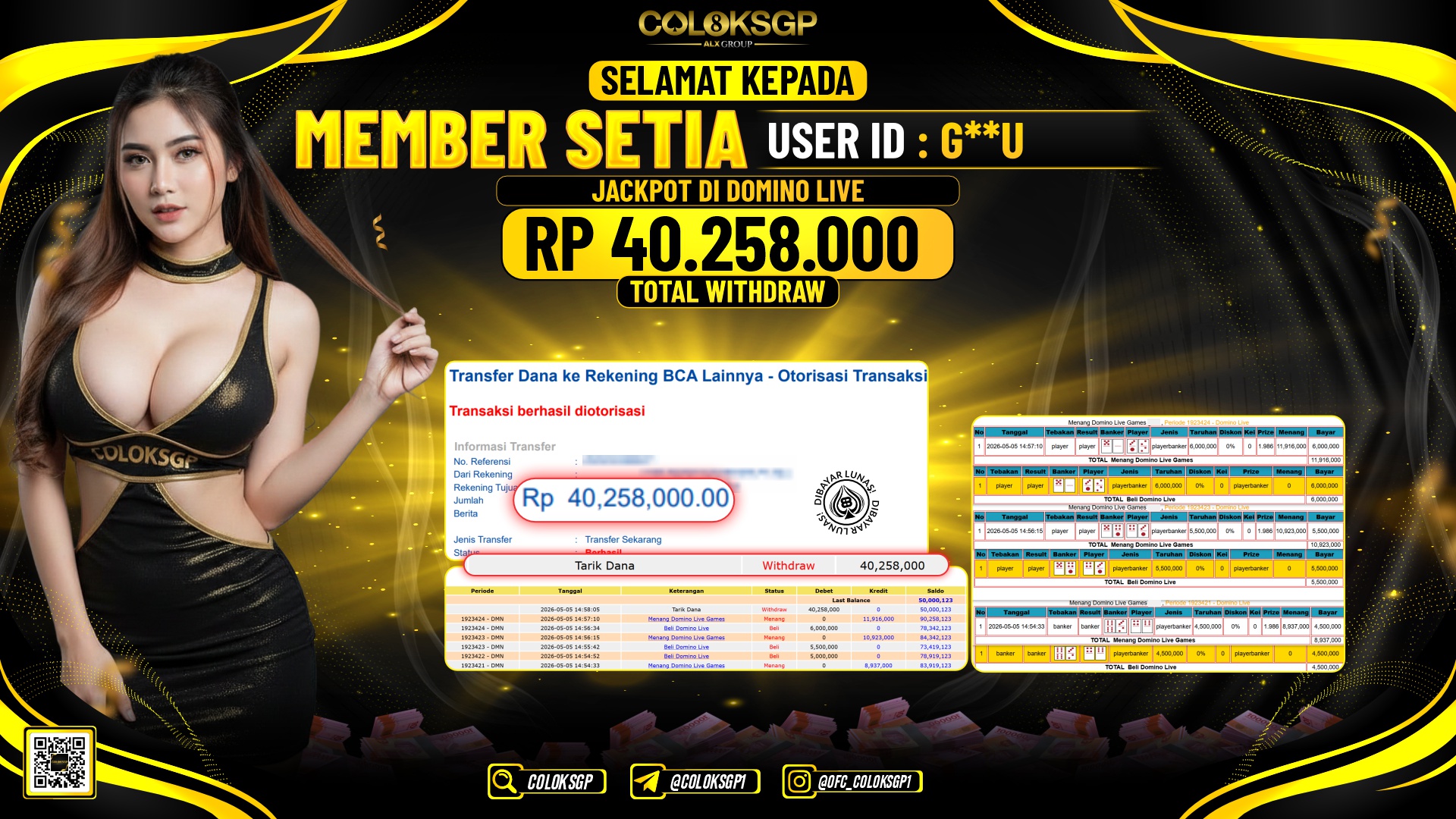 COLOKSGP JACKPOT IDNLIVE - DOMINO LIVE