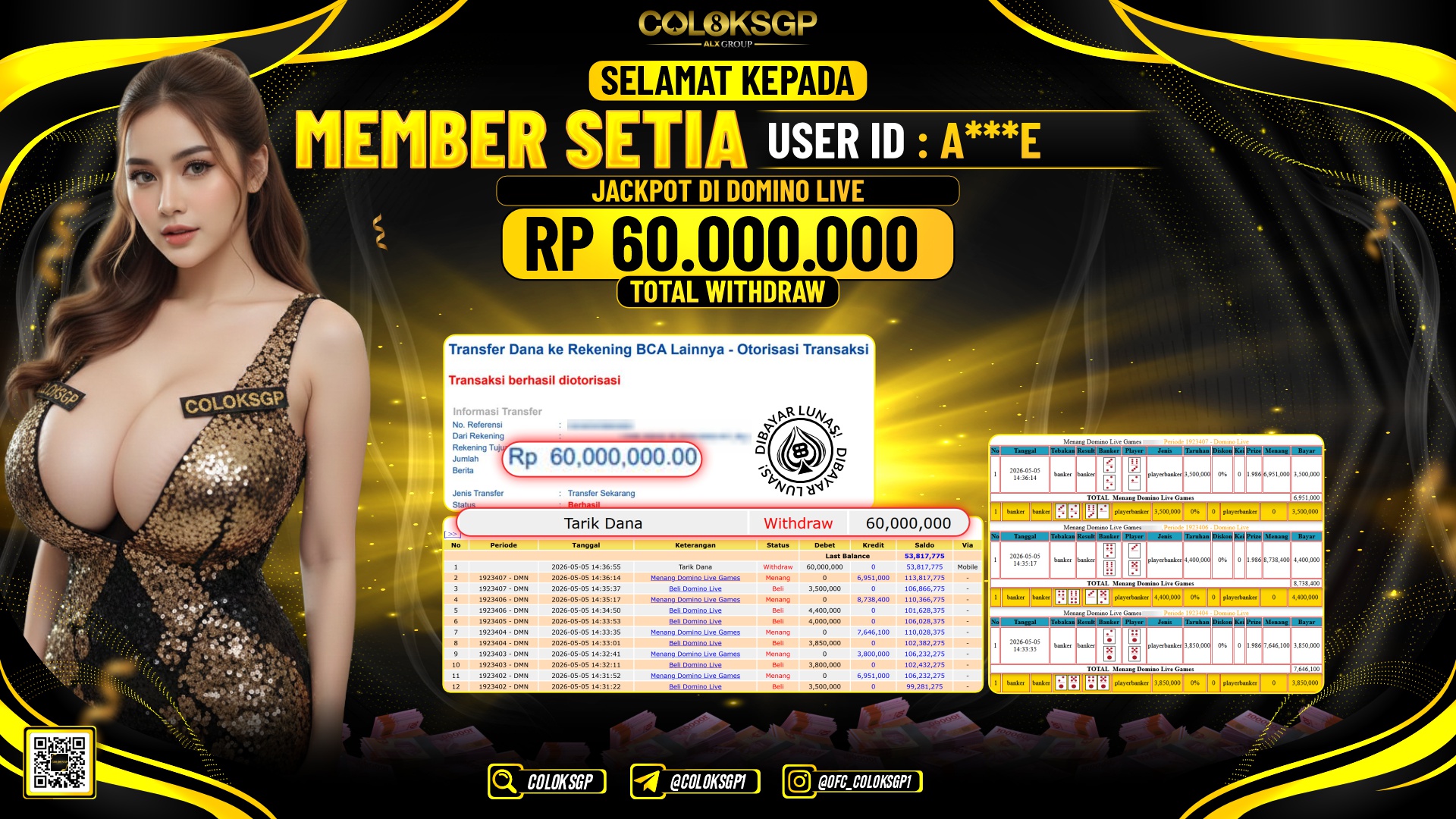 COLOKSGP JACKPOT IDNLIVE - DOMINO LIVE