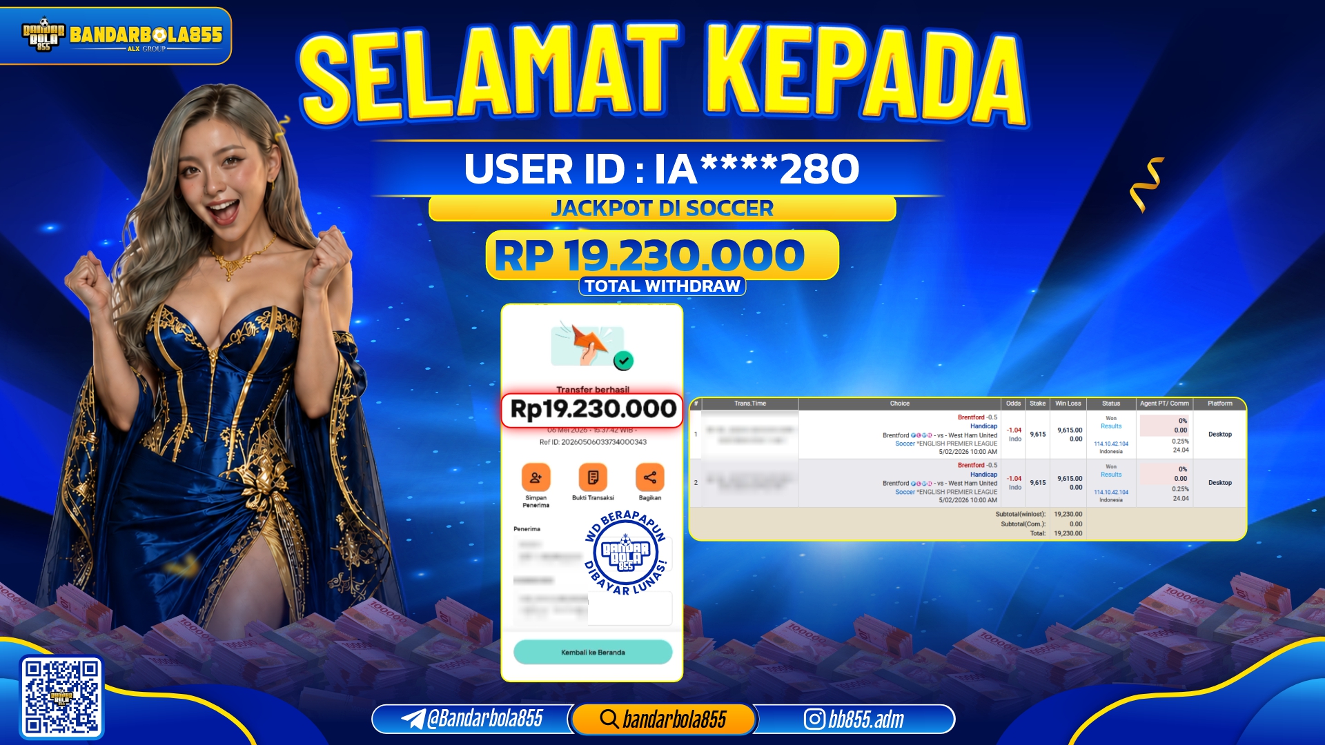 🎖 JACKPOT BANDARBOLA855 DI SOCCER Rp14.206.000🎖