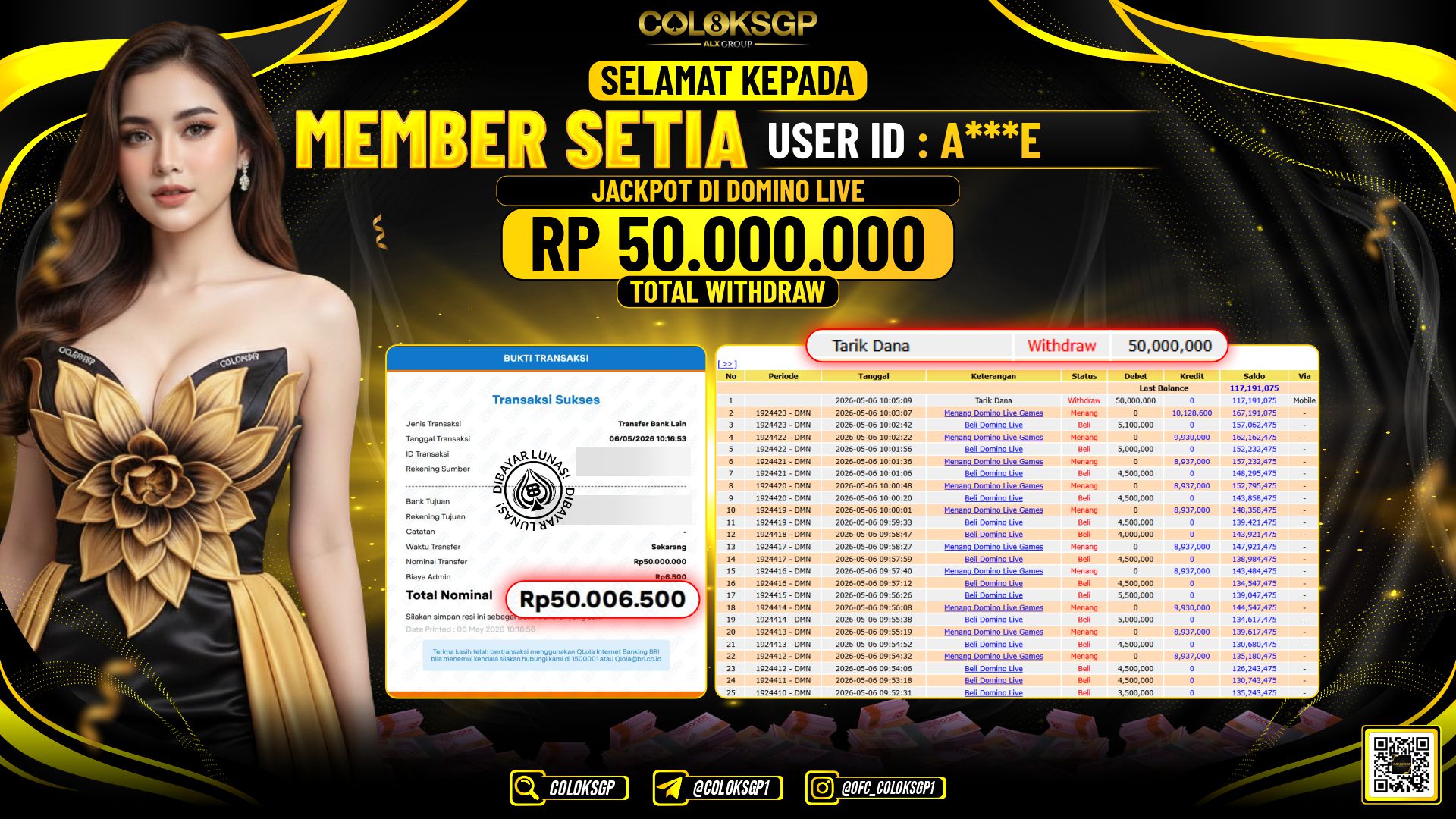 COLOKSGP JACKPOT IDNLIVE- DOMINO LIVE