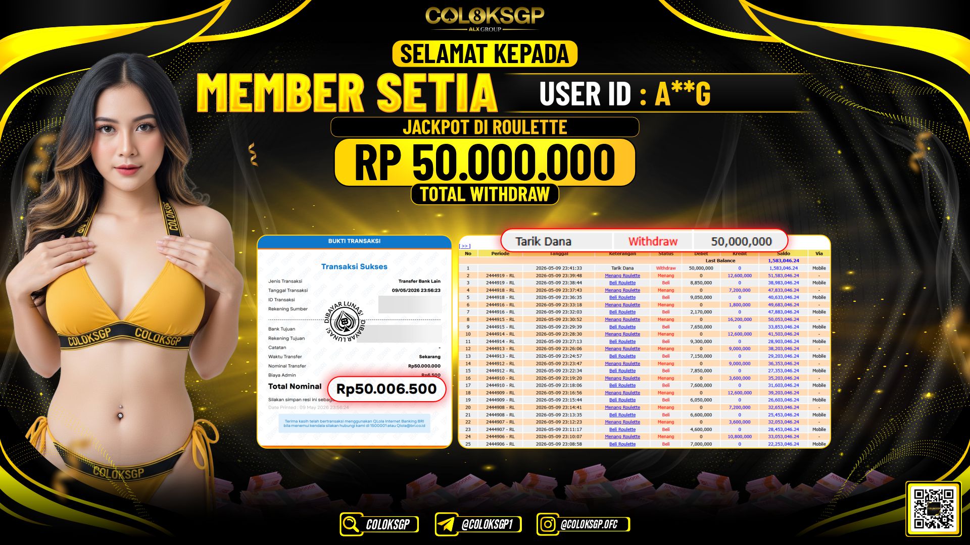COLOKSGP JACKPOT IDNLIVE-ROULETTE