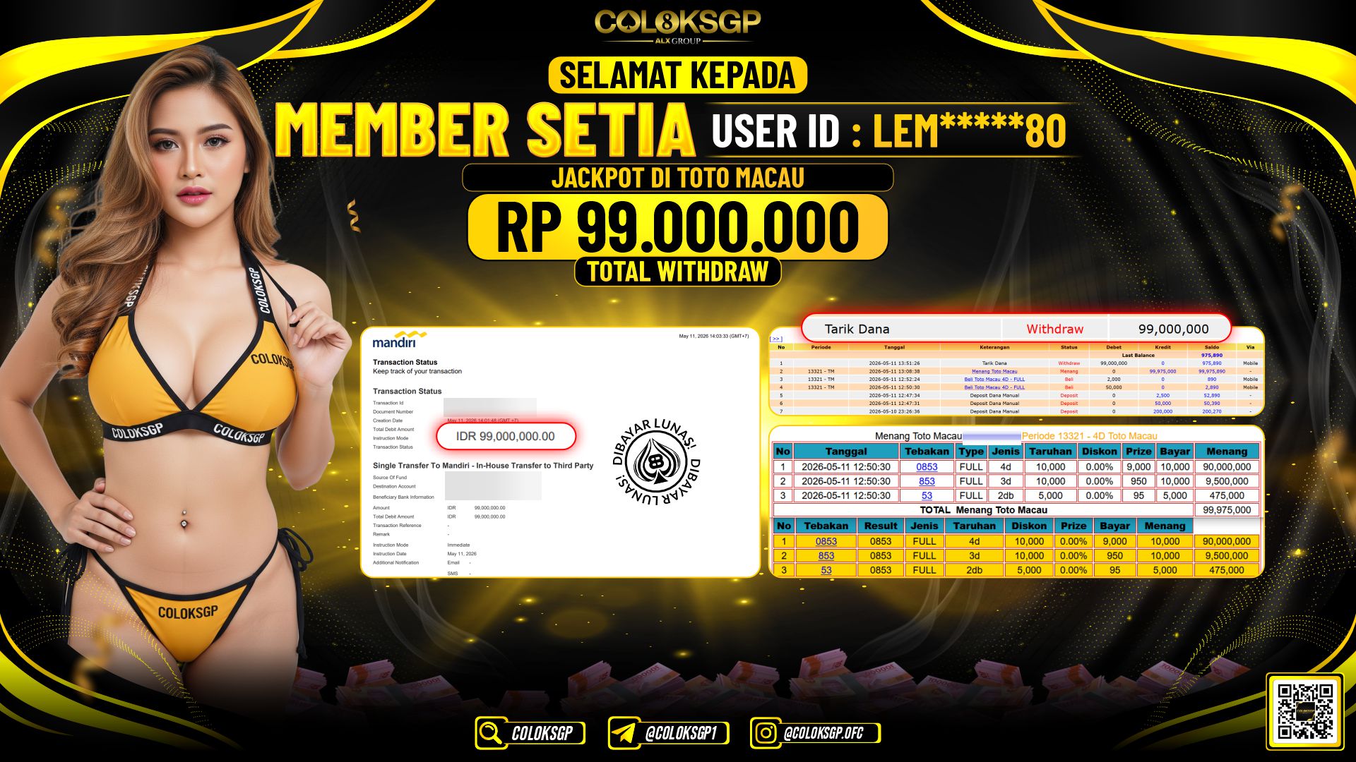 COLOKSGP JACKPOT POOLS-TOTO MACAU