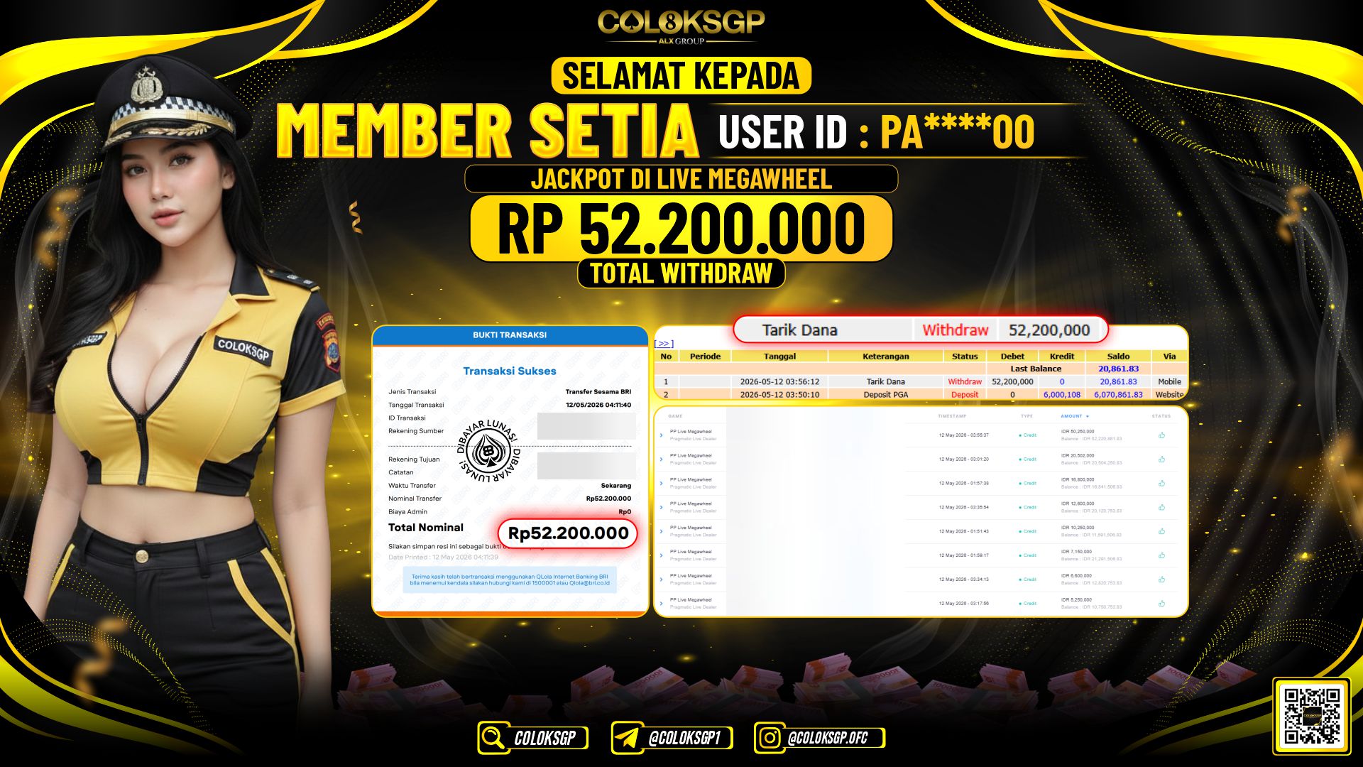 COLOKSGP JACKPOT PRAGMATIC PLAY LIVE DEALER - LIVE MEGAWHEEL