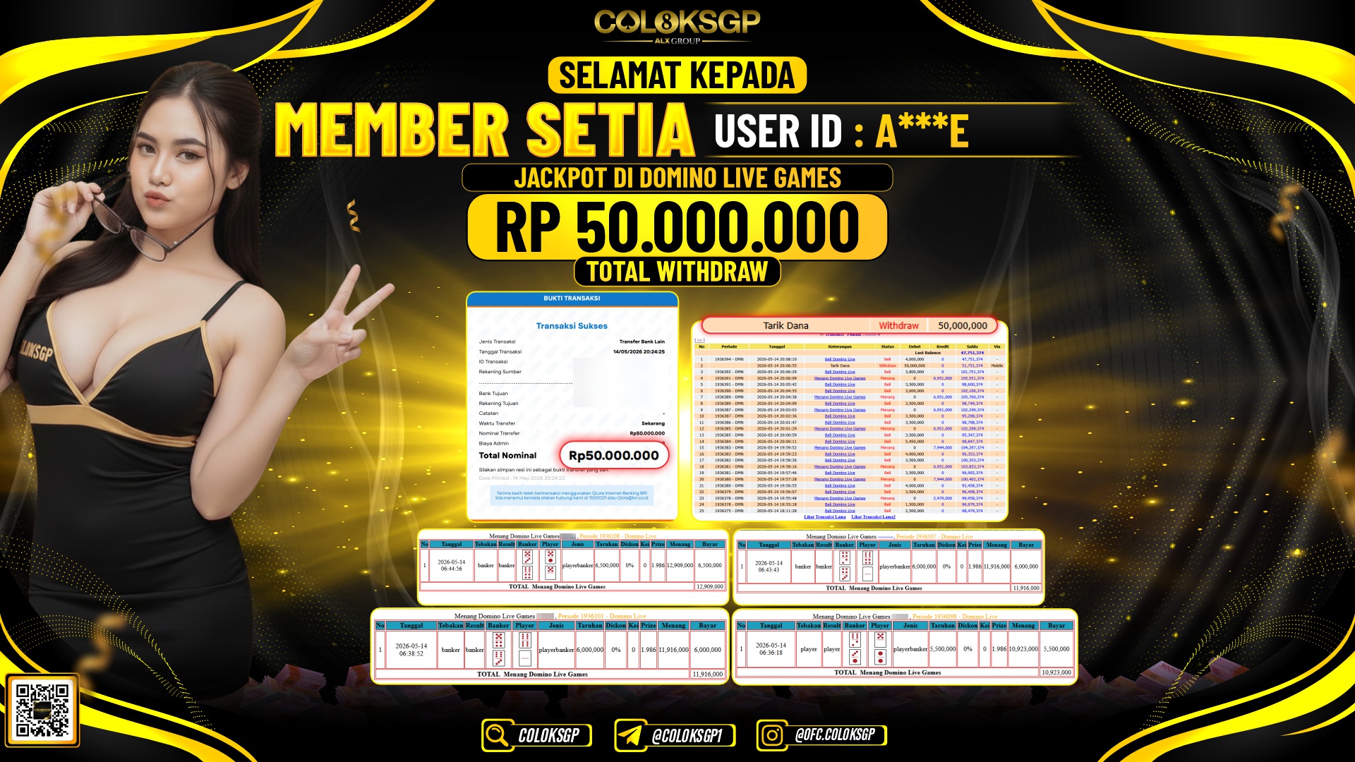 COLOKSGP JACKPOT IDNLIVE-DOMINO LIVE