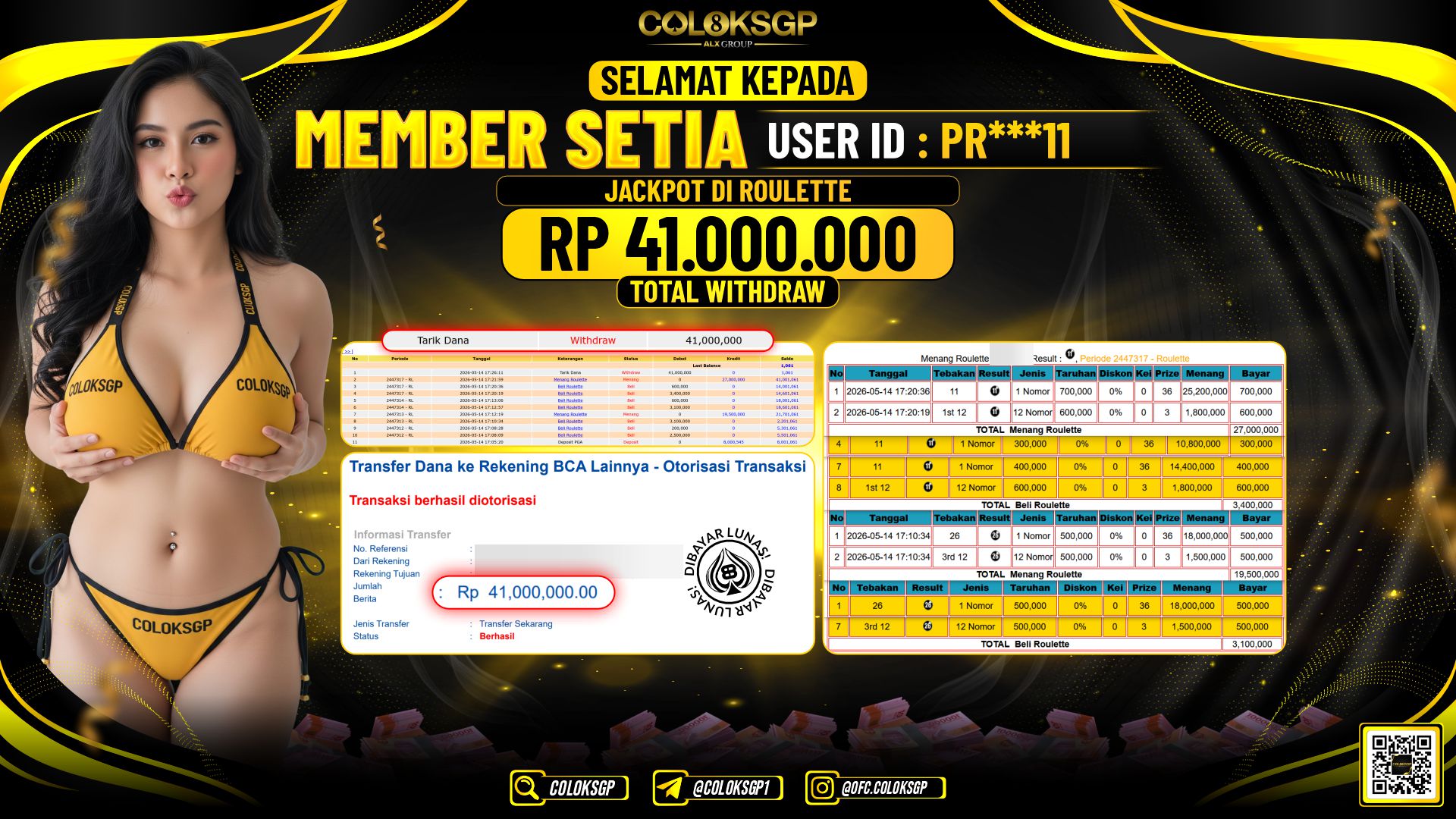 COLOKSGP JACKPOT IDNLIVE- ROULETTE