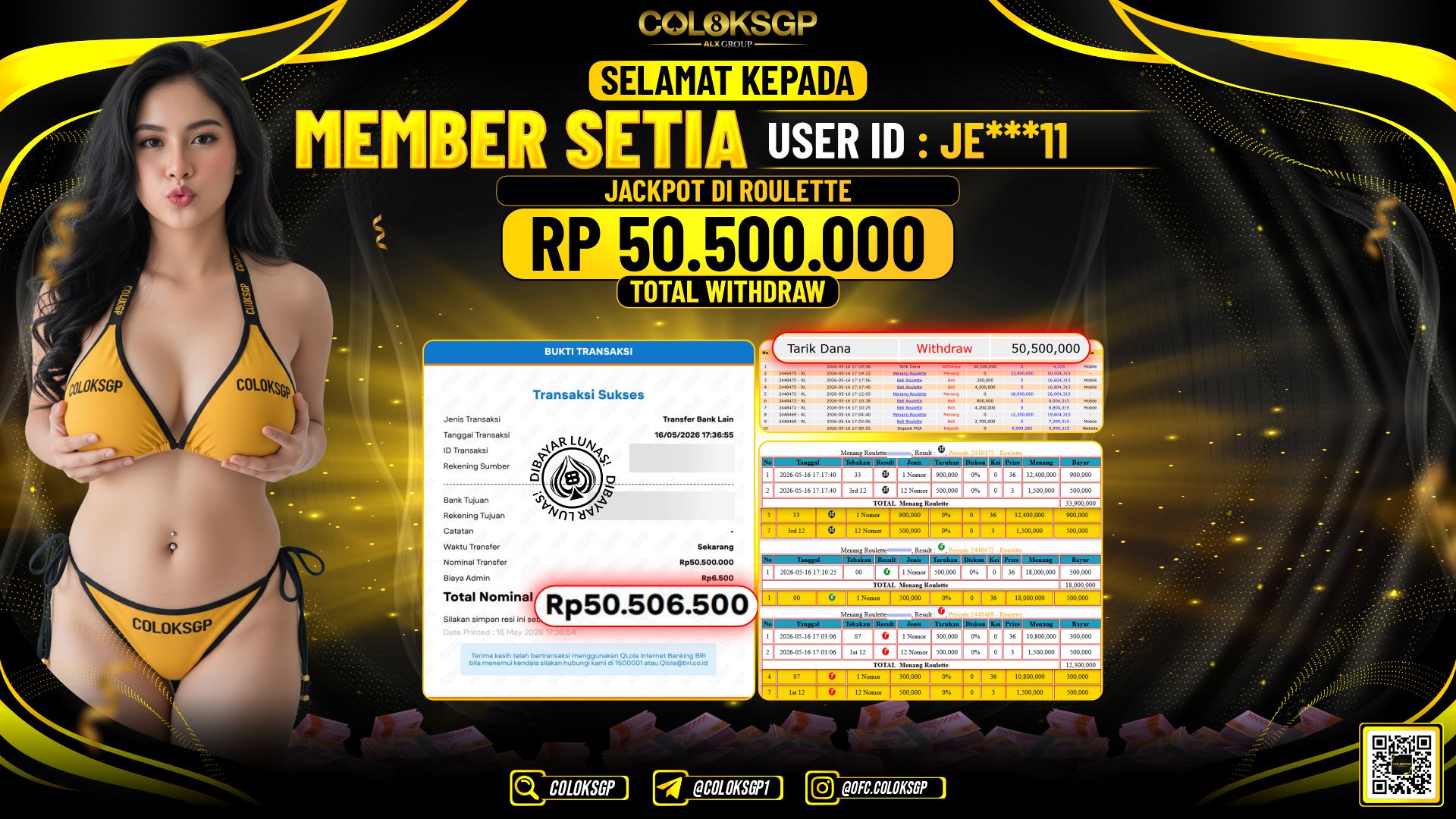 COLOKSGP JACKPOT IDNLIVE-ROULETTE