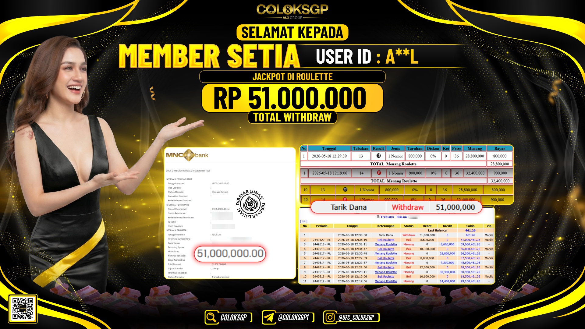 COLOKSGP JACKPOT IDNLIVE-ROULETTE