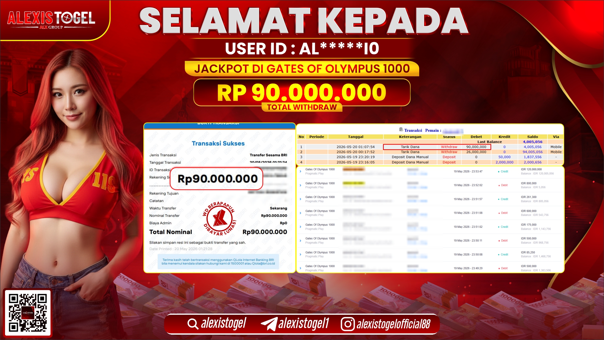 ALEXISTOGEL JACKPOT DI MAHJONG WAYS RP.90.000.000,- LUNAS