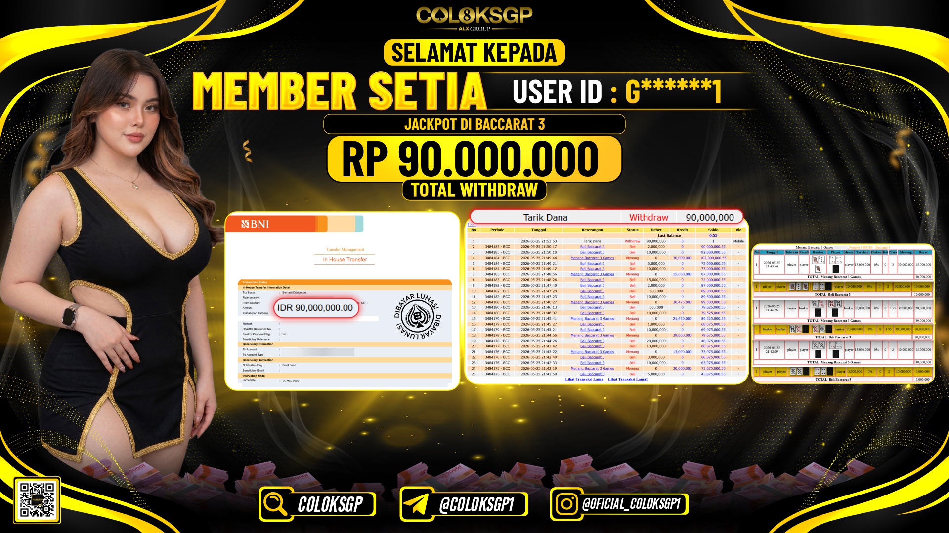 COLOKSGP JACKPOT IDNLIVE - BACCARAT 3