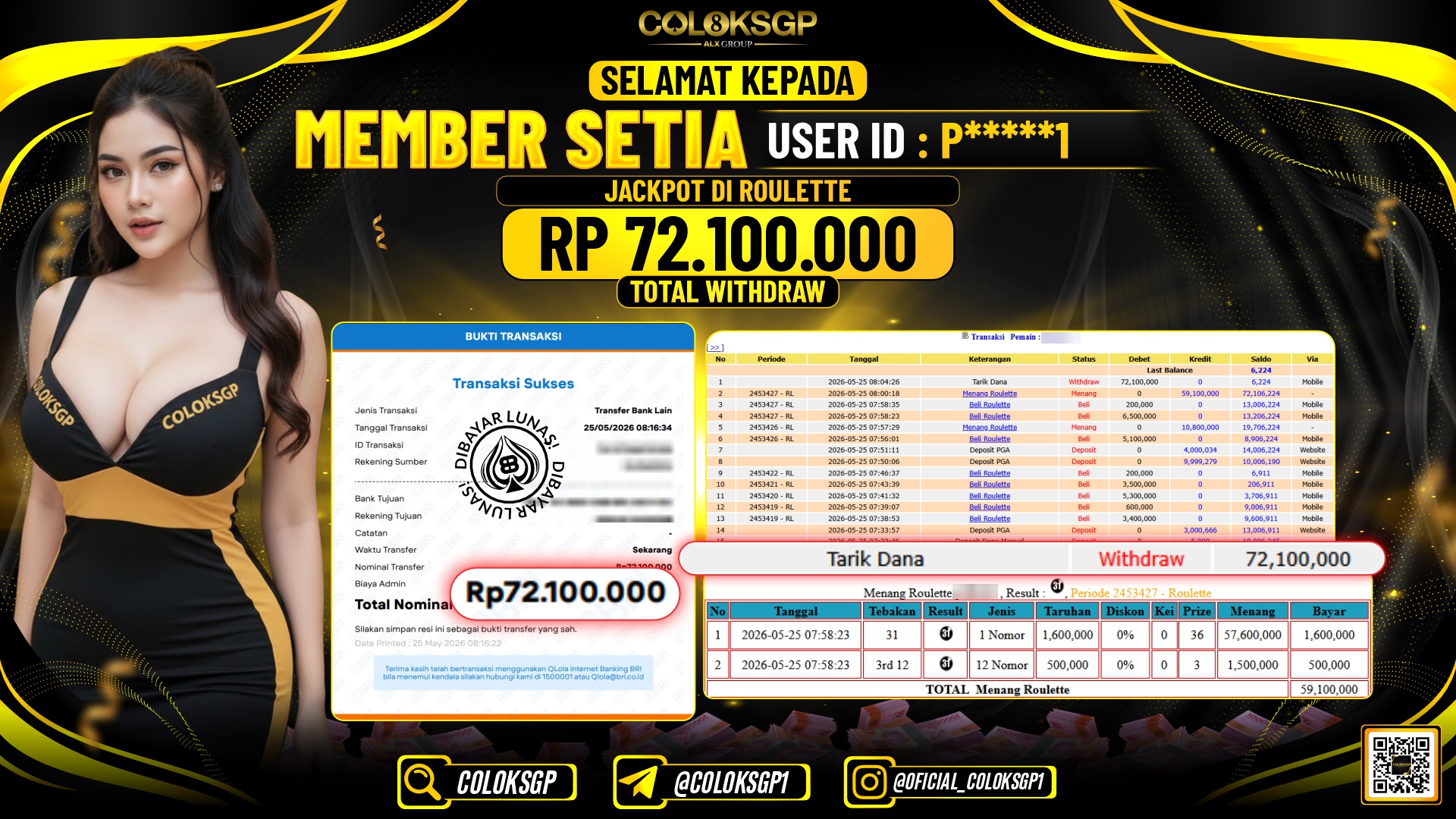 COLOKSGP JACKPOT IDNLIVE - ROULETTE