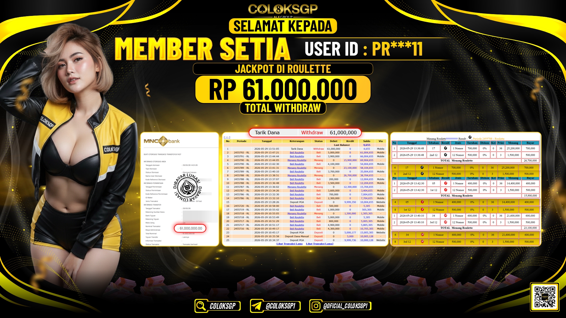 COLOKSGP JACKPOT IDNLIVE - ROULETTE